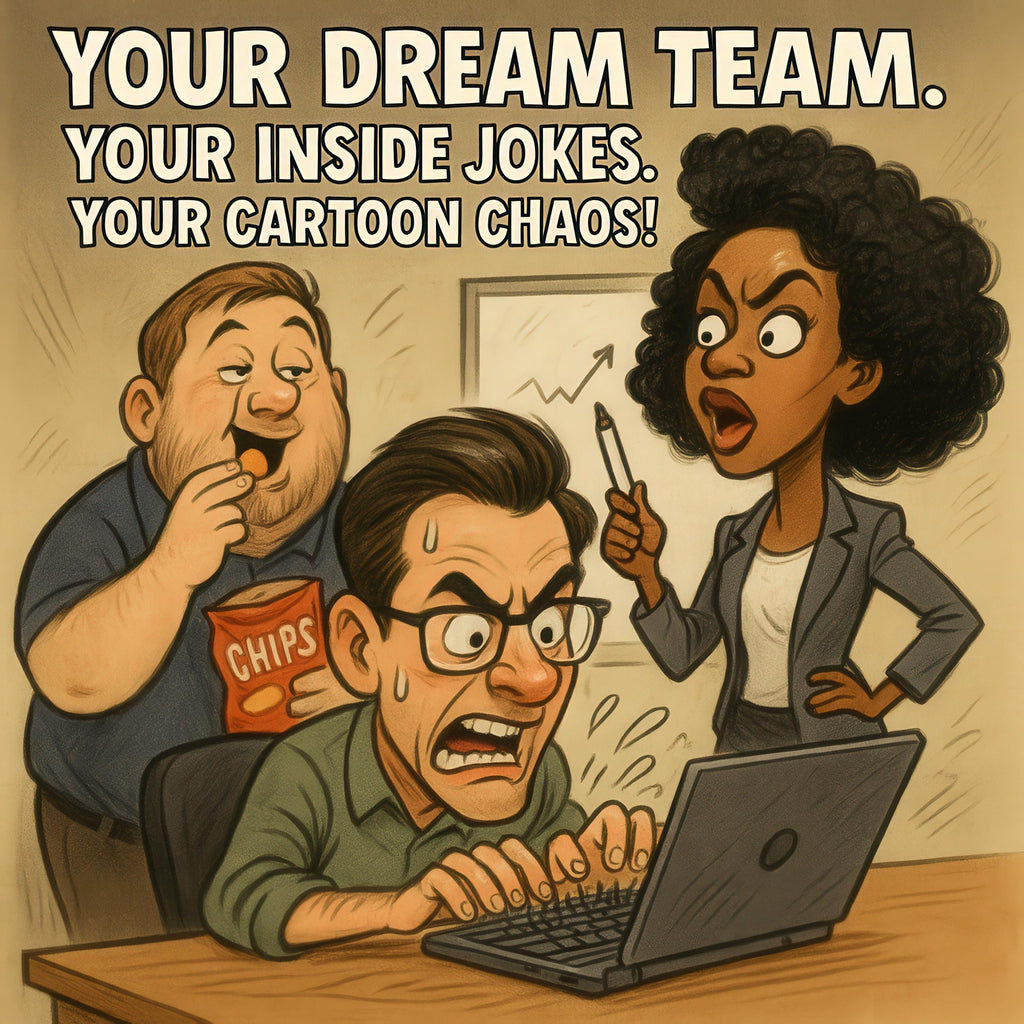 Custom Funny Coworker Caricature