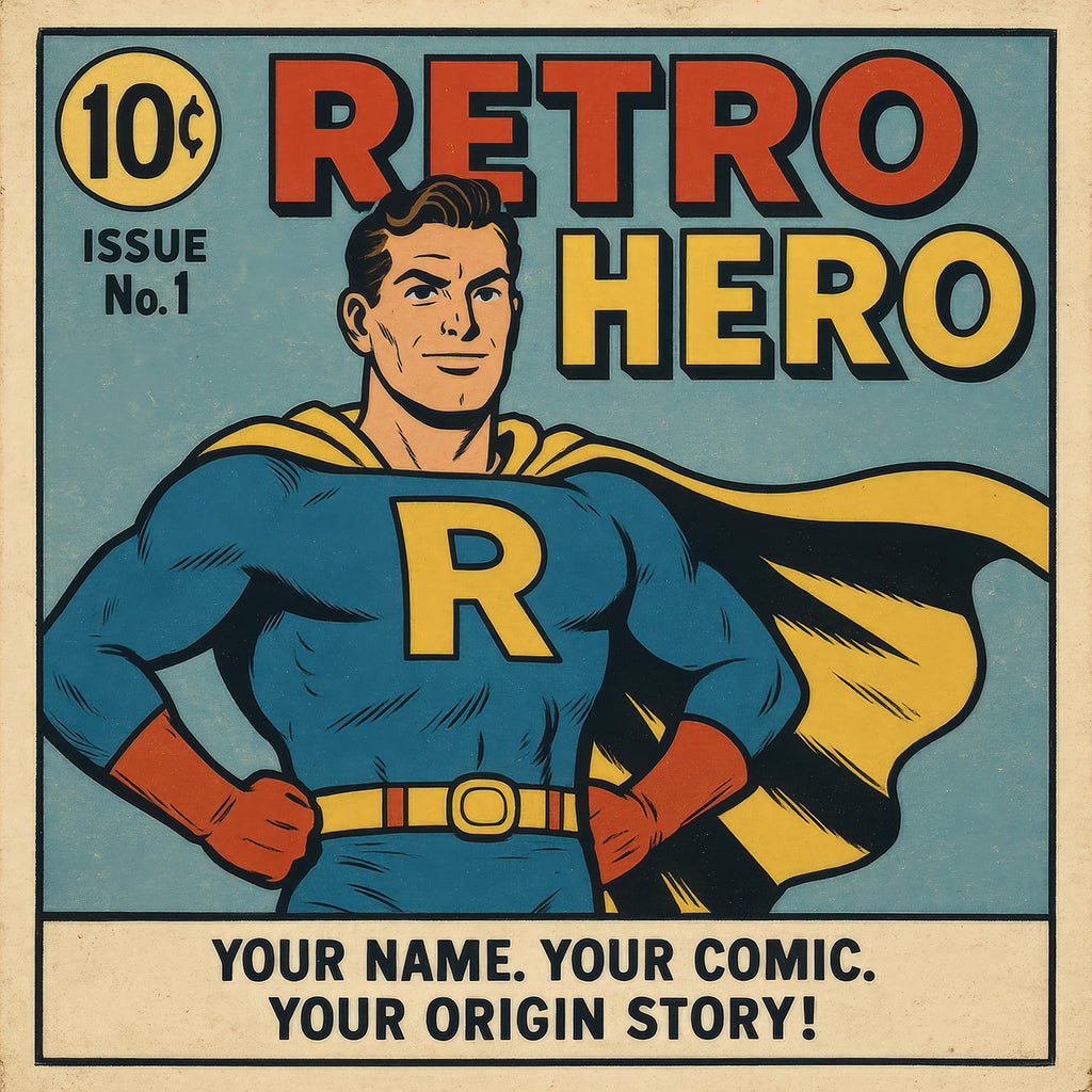 Custom Retro Comic Book Cover