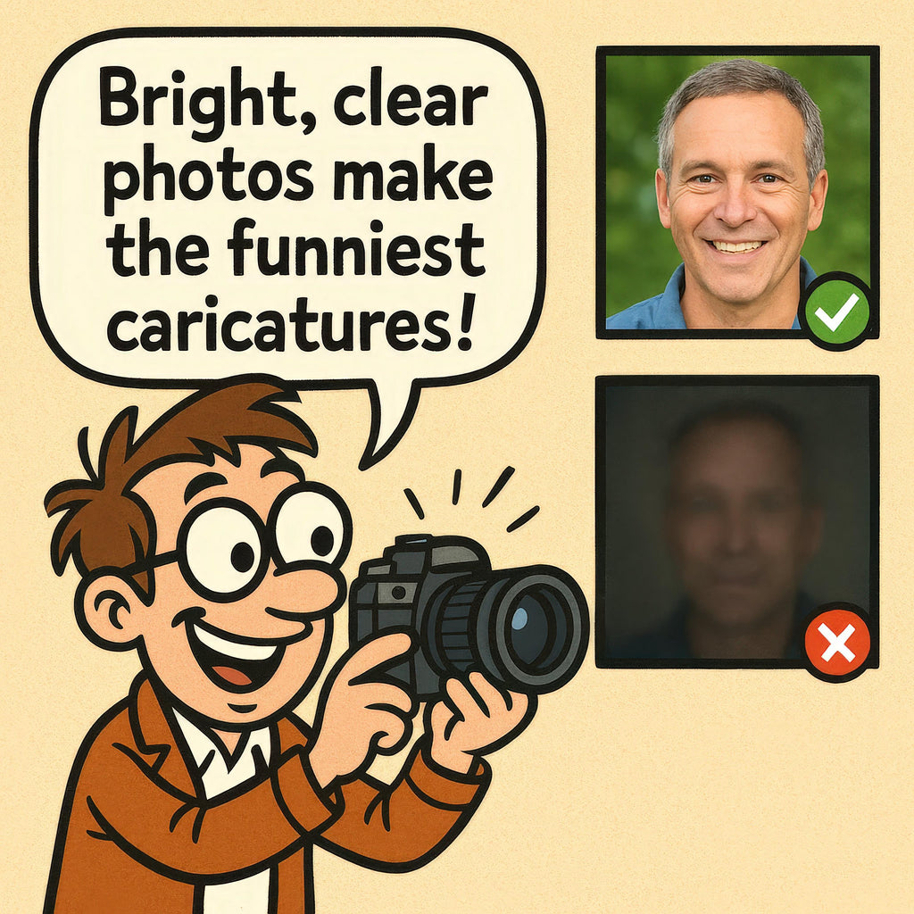 Personalized Caricature with Funny Quote