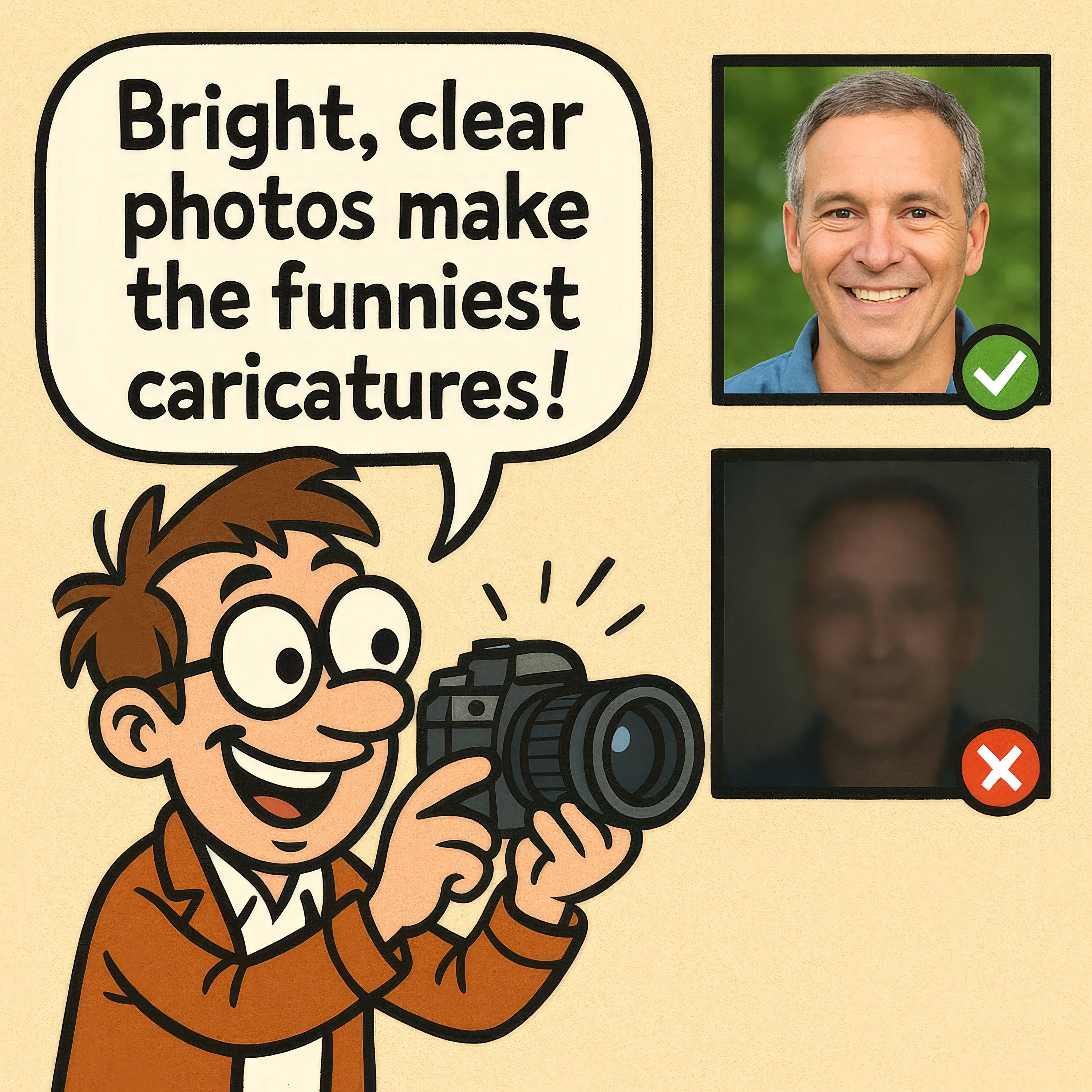 Personalized Caricature with Funny Quote