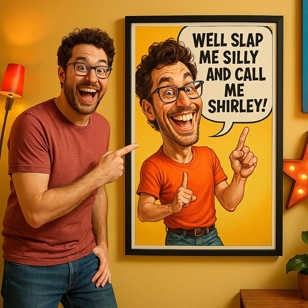 Personalized Caricature with Funny Quote