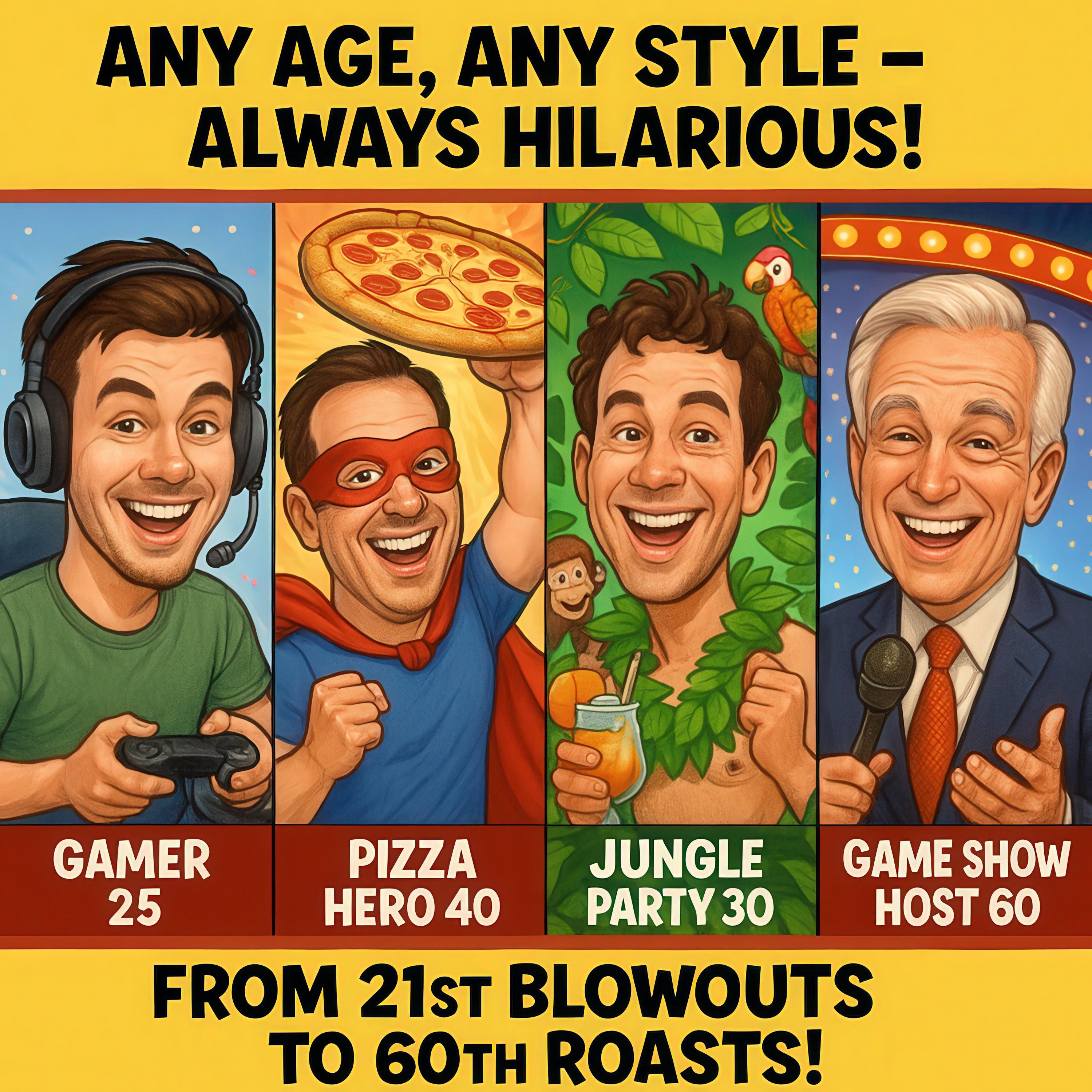 Personalized Caricature Birthday