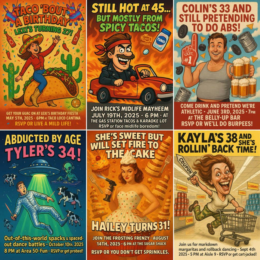 Personalized Caricature Birthday