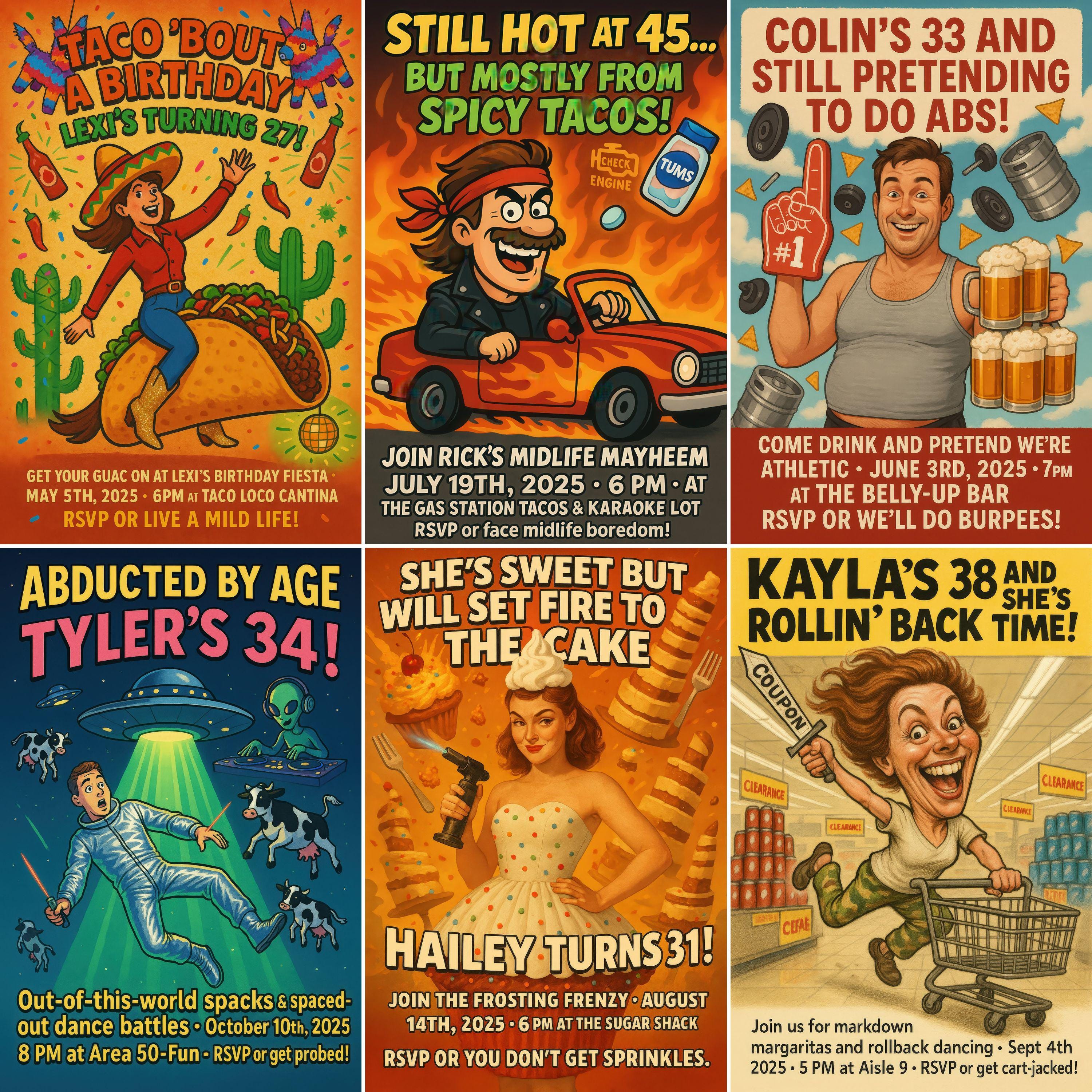 Personalized Caricature Birthday