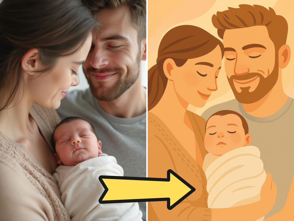 Custom Pastel Newborn Portrait