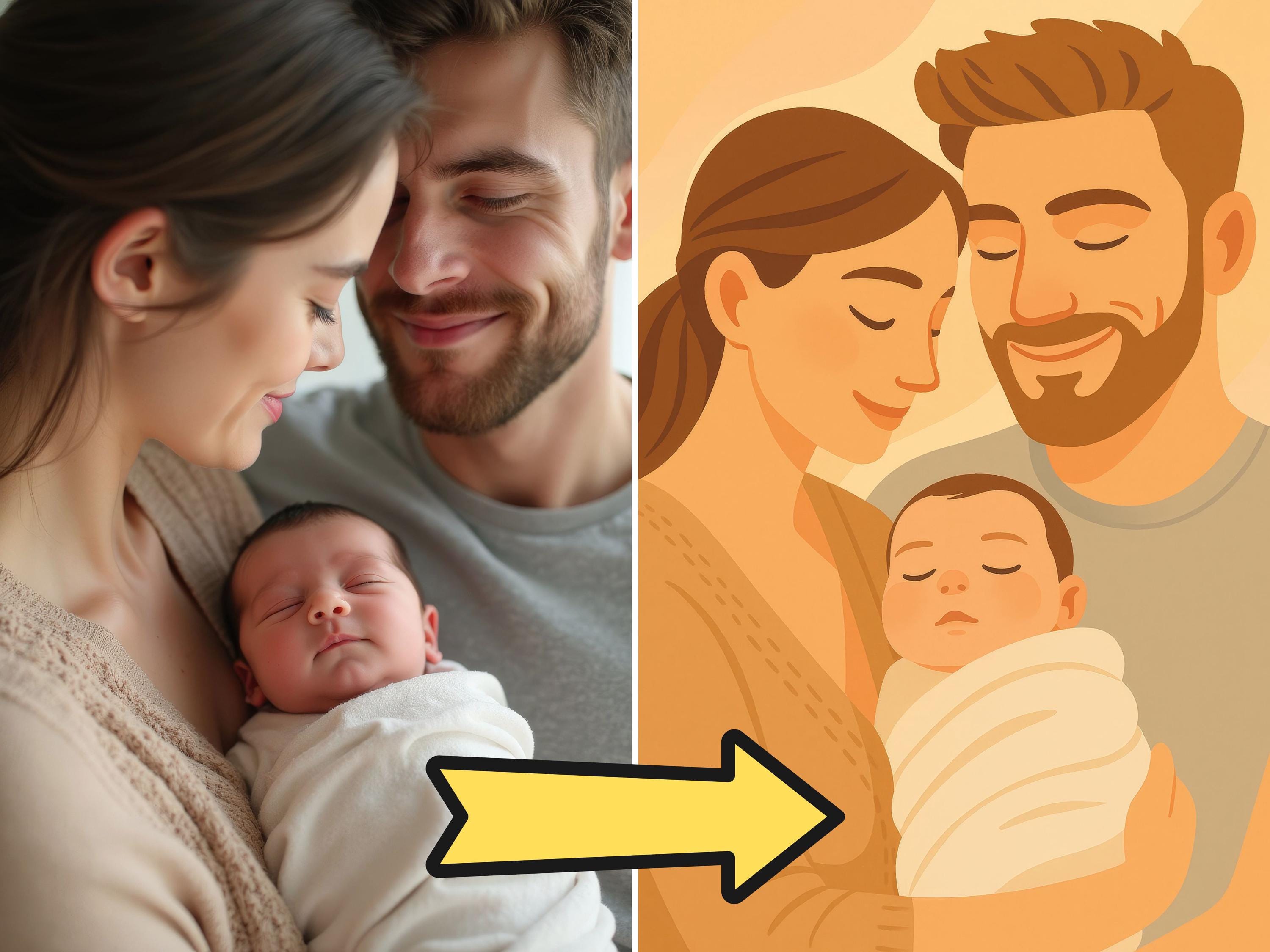 Custom Pastel Newborn Portrait