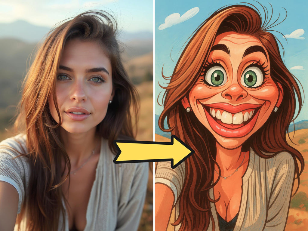 Funny Couple Caricature