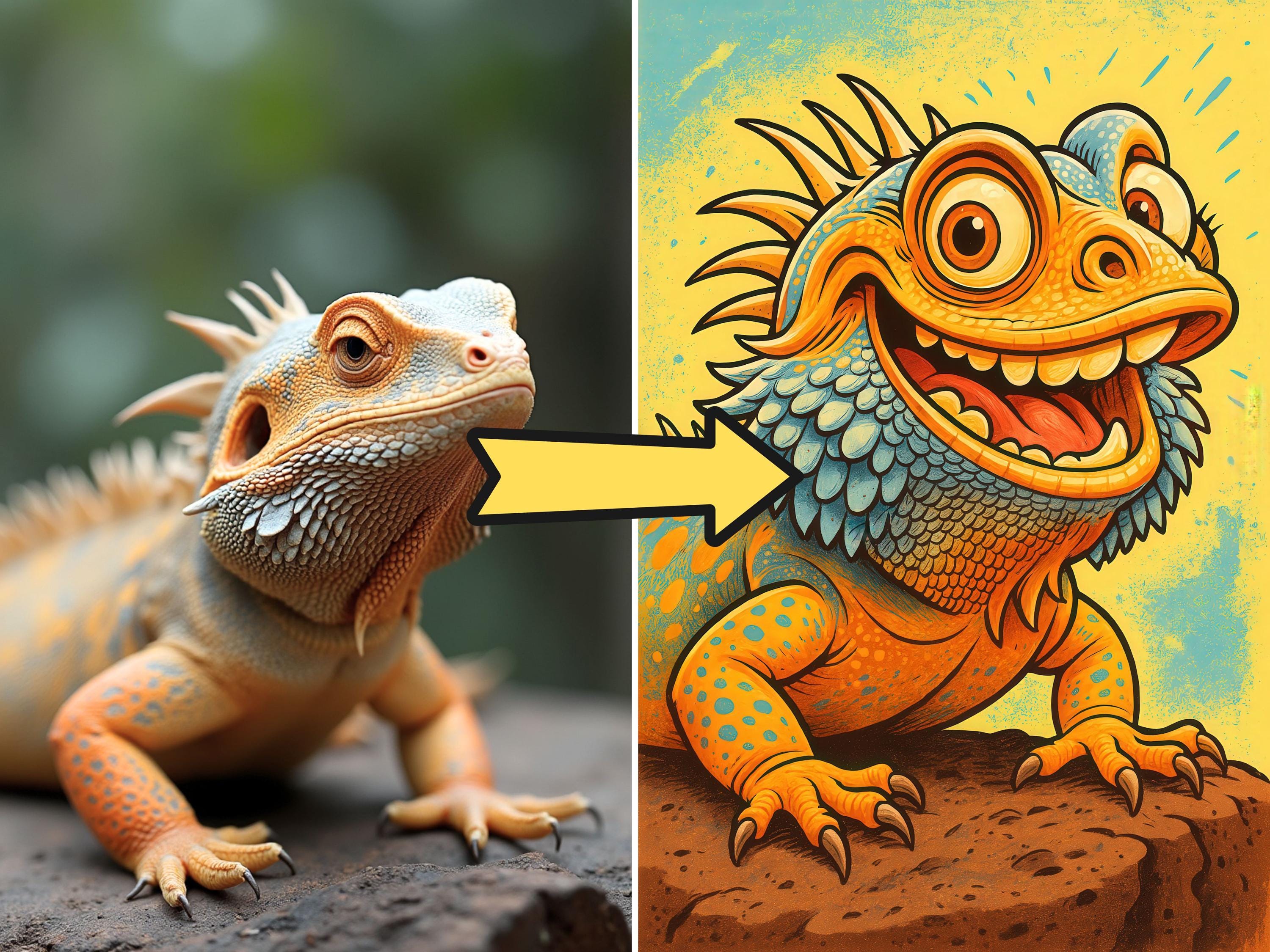 Custom Funny Pet Caricature Portrait