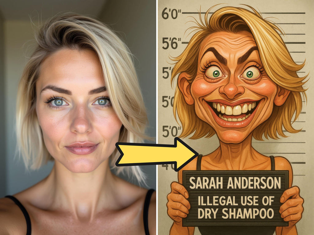 Custom Funny Mugshot Caricature Portraits