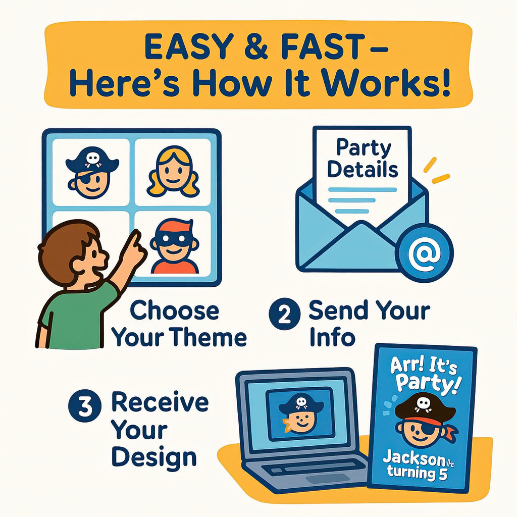 Personalized Kids Birthday Invitation Design