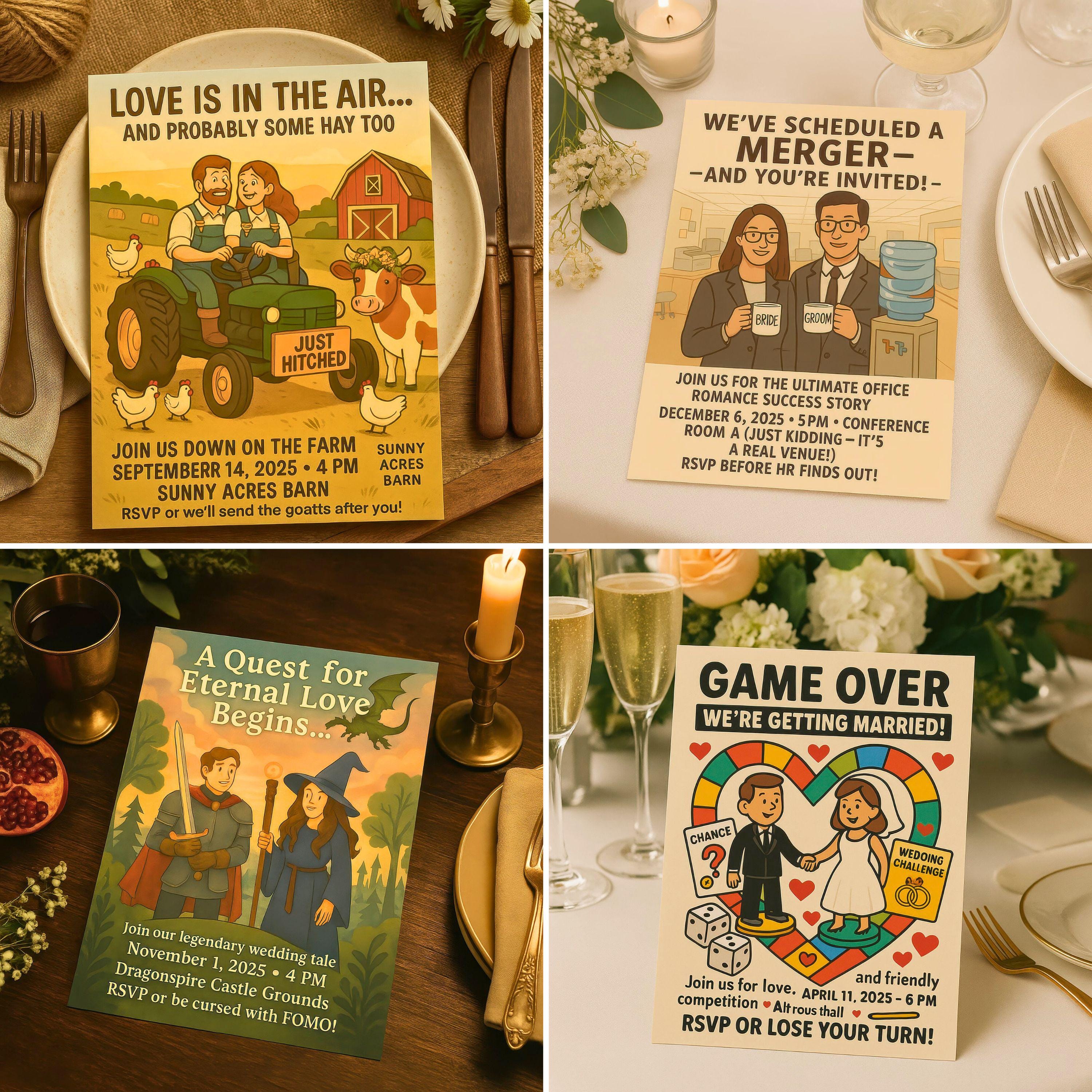 Custom Special Wedding Invitation Design