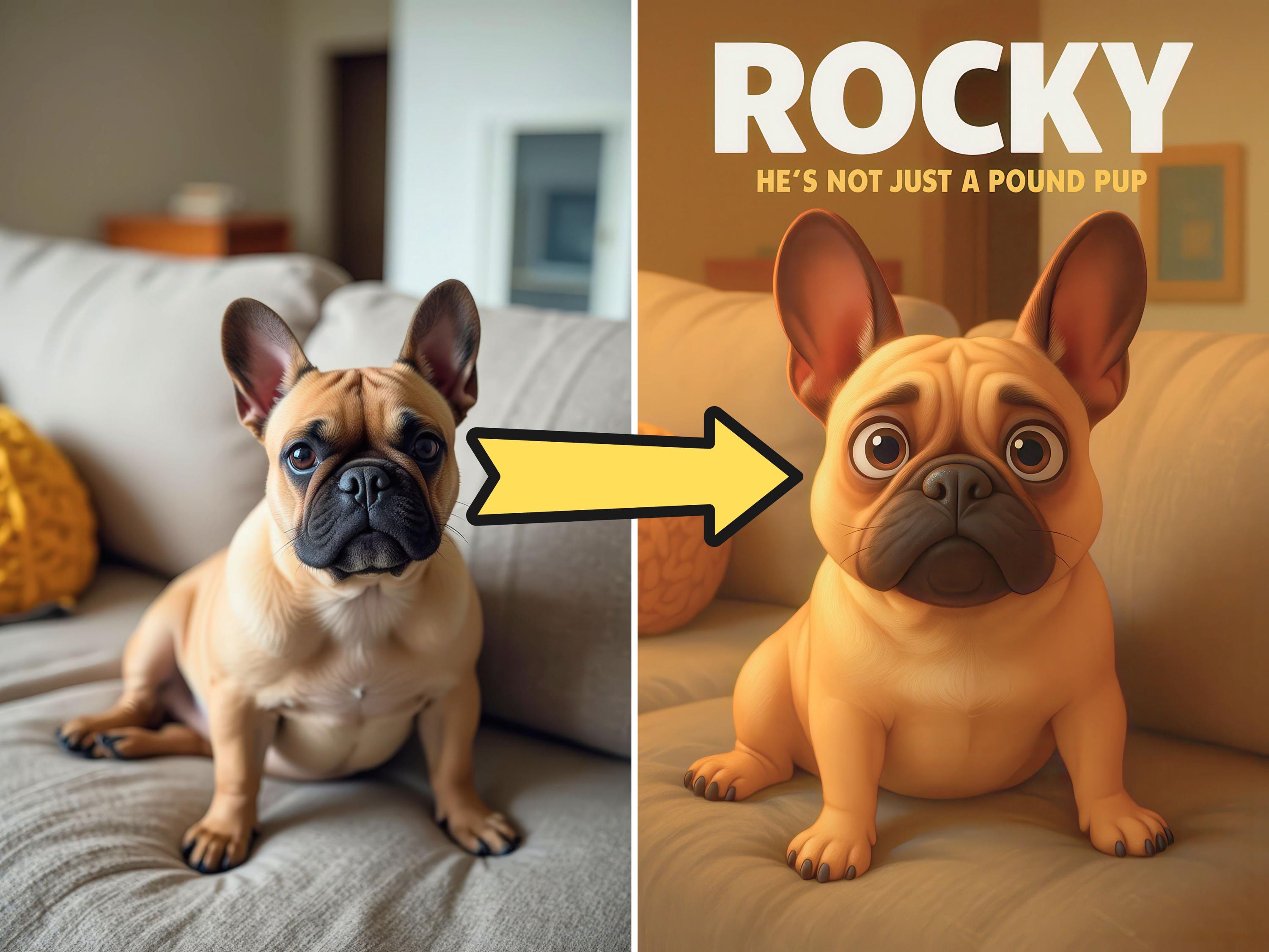 Custom Pet Comic Movie Poster