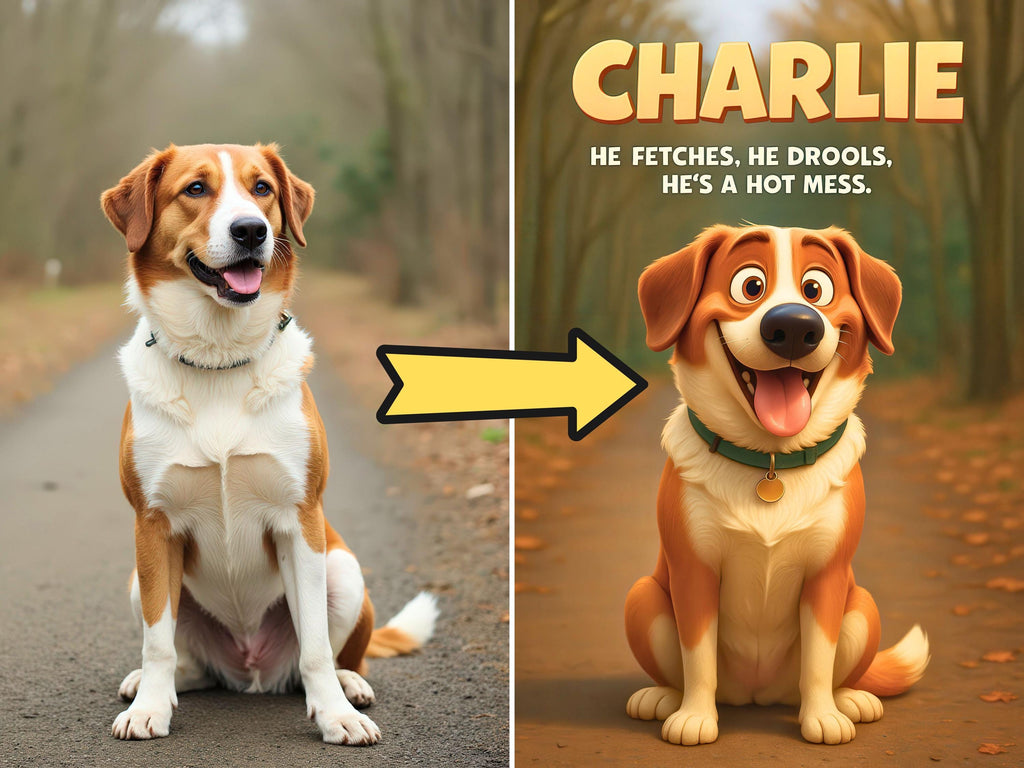 Custom Pet Comic Movie Poster