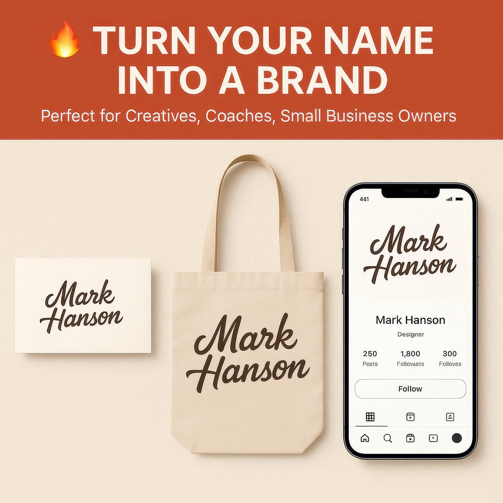 Custom Full Name Logo Design