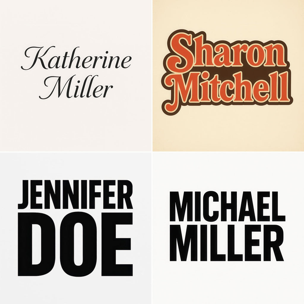 Custom Full Name Logo Design