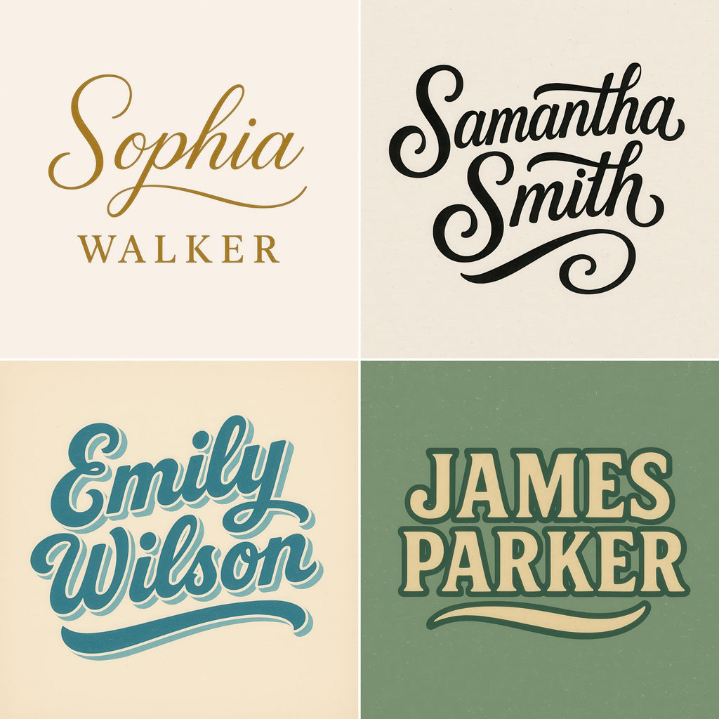 Custom Full Name Logo Design