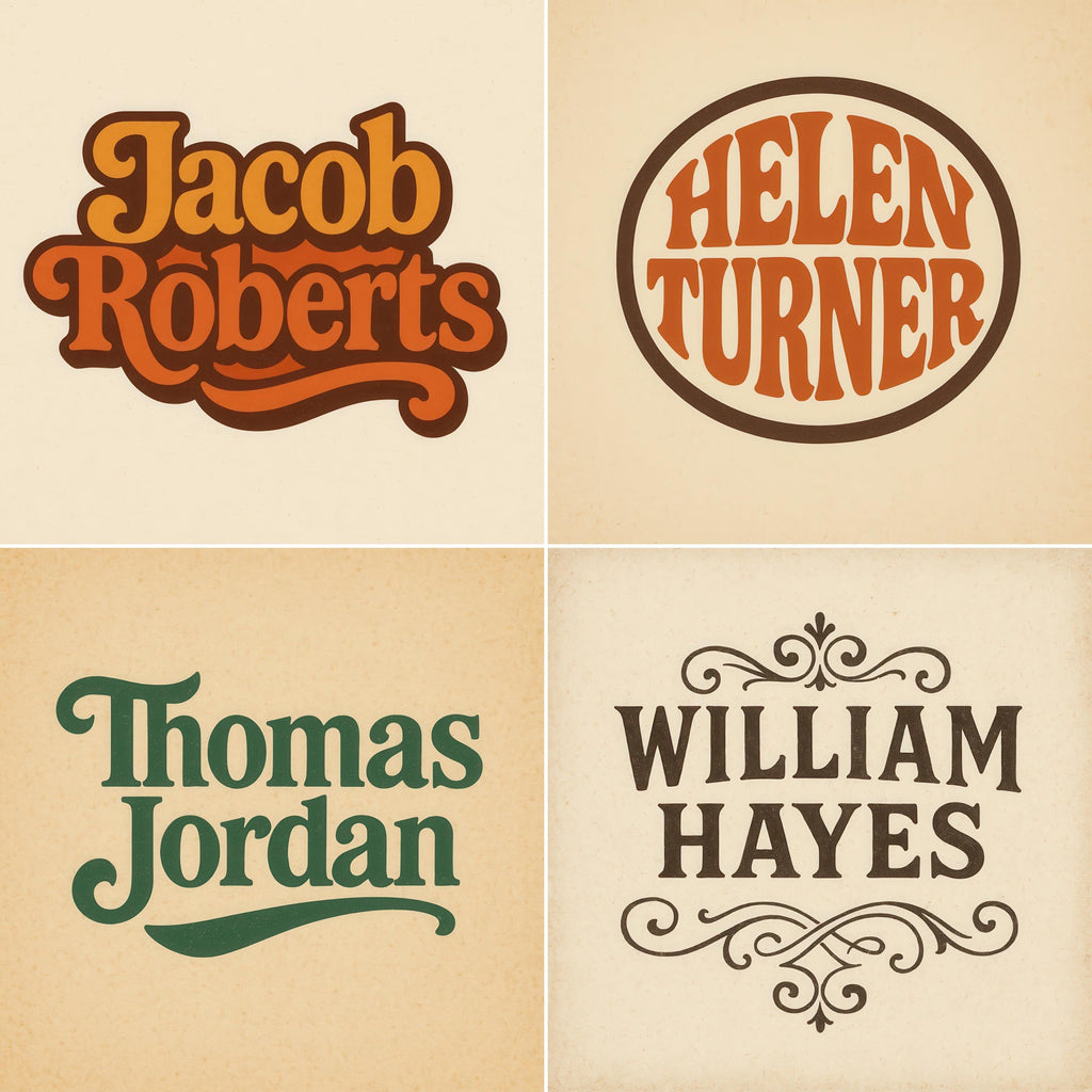 Custom Full Name Logo Design