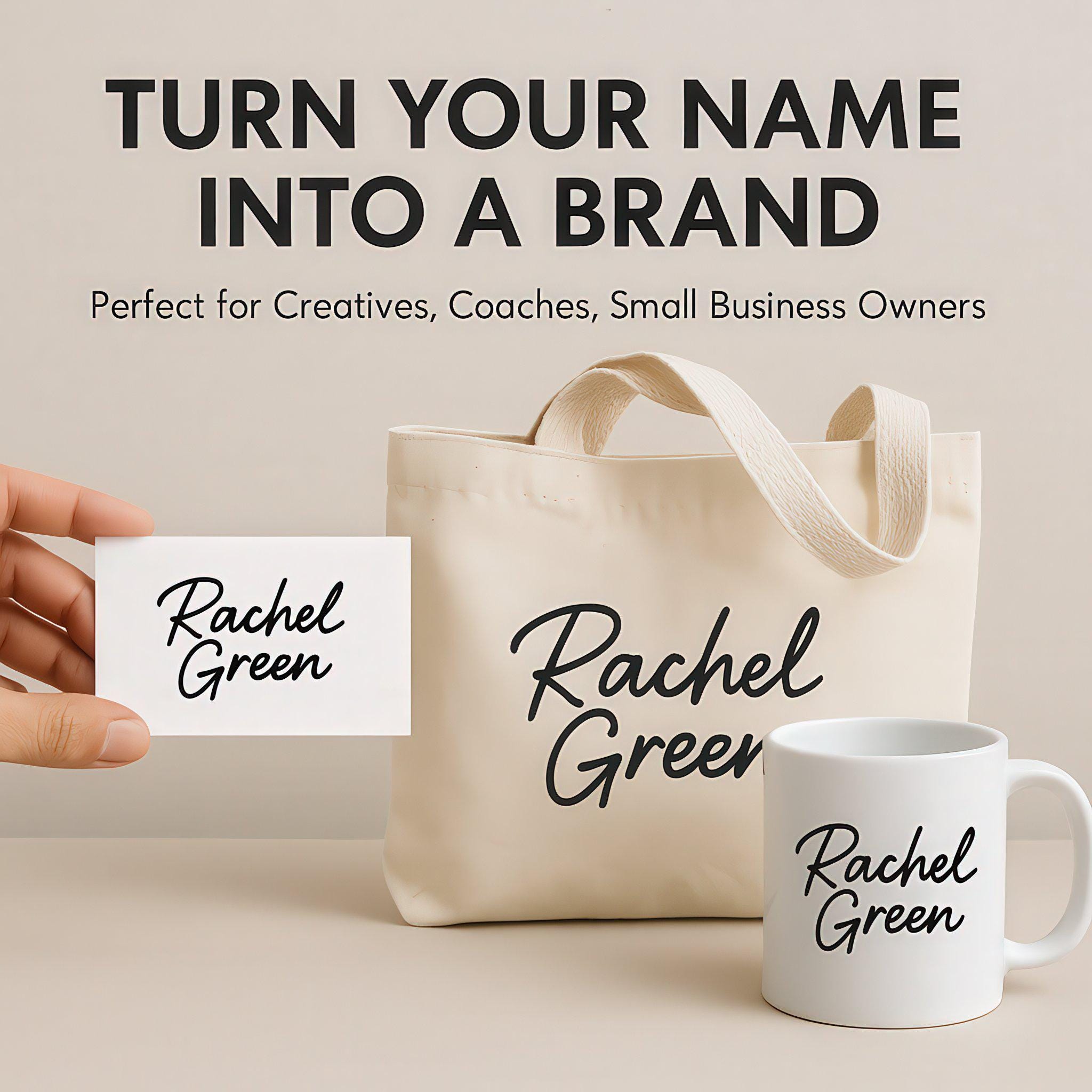 Custom Full Name Logo Design