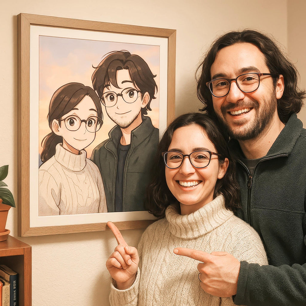 Custom Anime Style Portrait From Your Photos