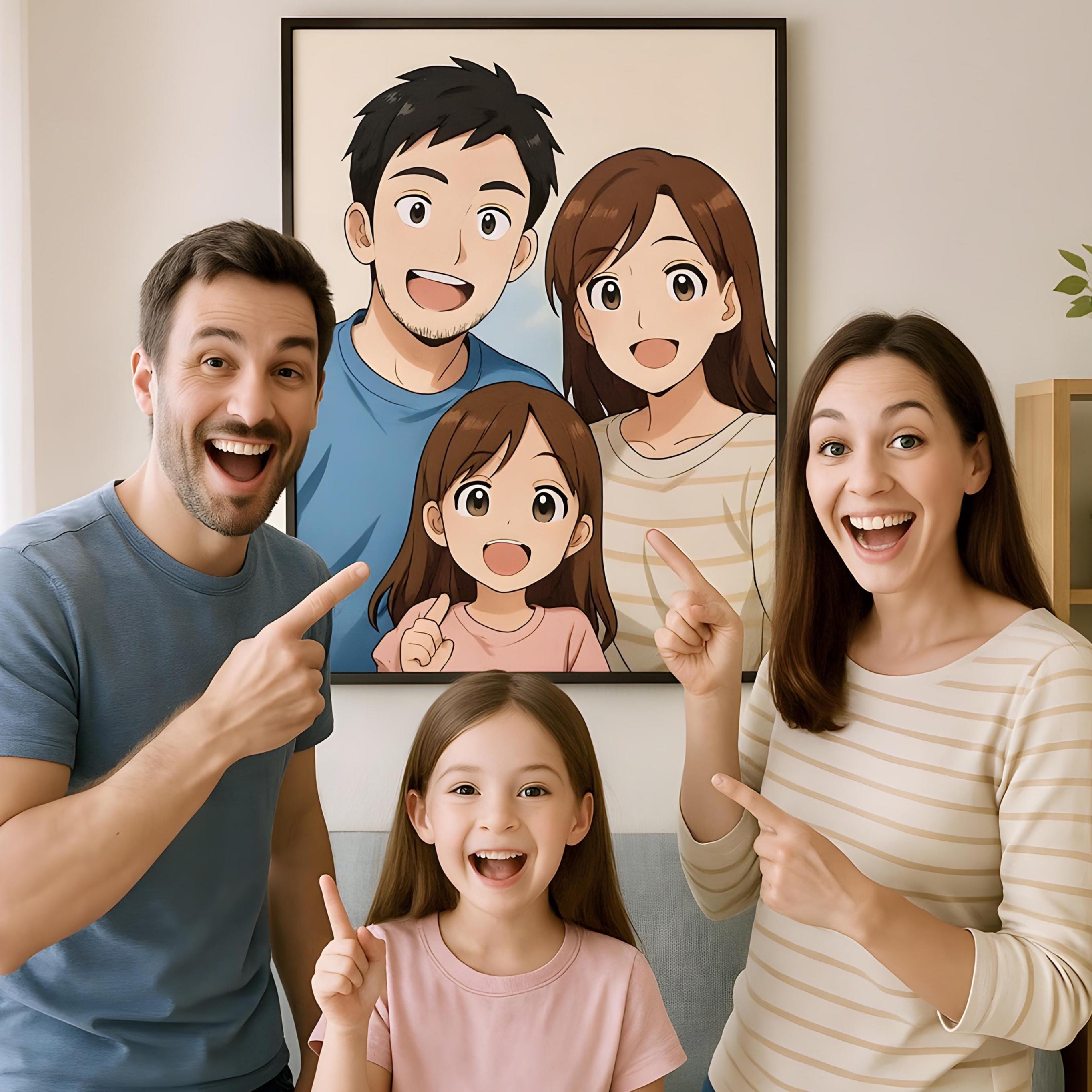 Custom Anime Style Portrait From Your Photos