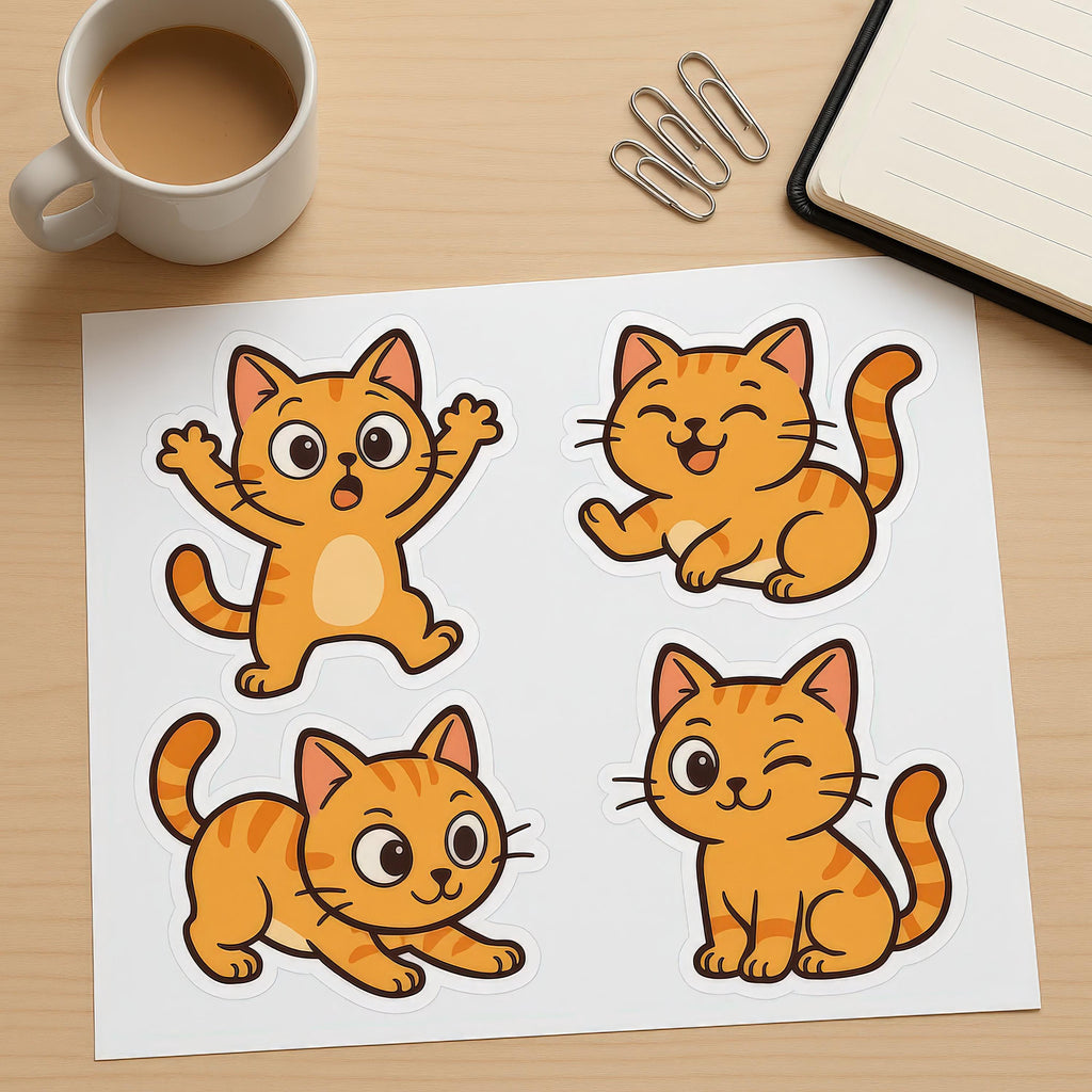 Custom Pet Sticker Sheet from Pet Photo