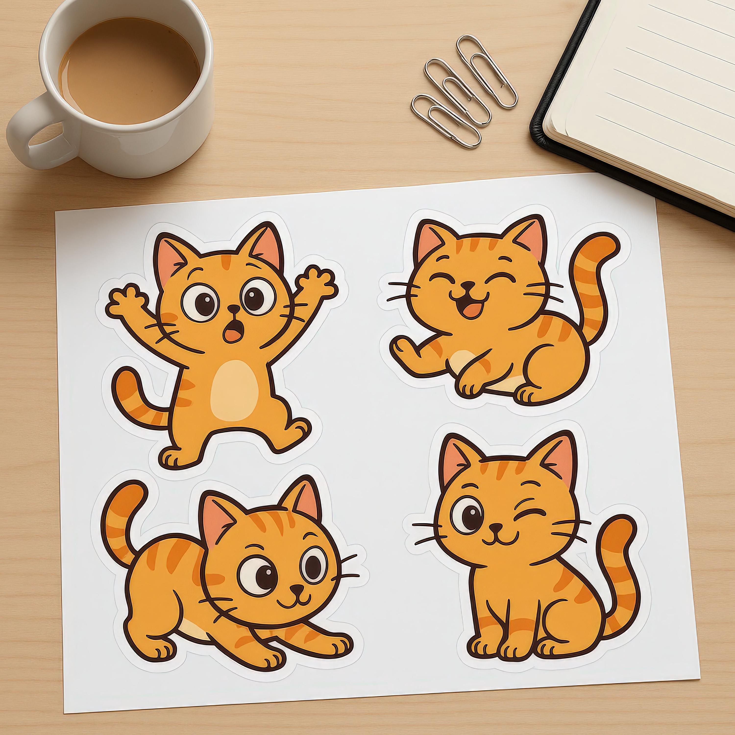 Custom Pet Sticker Sheet from Pet Photo