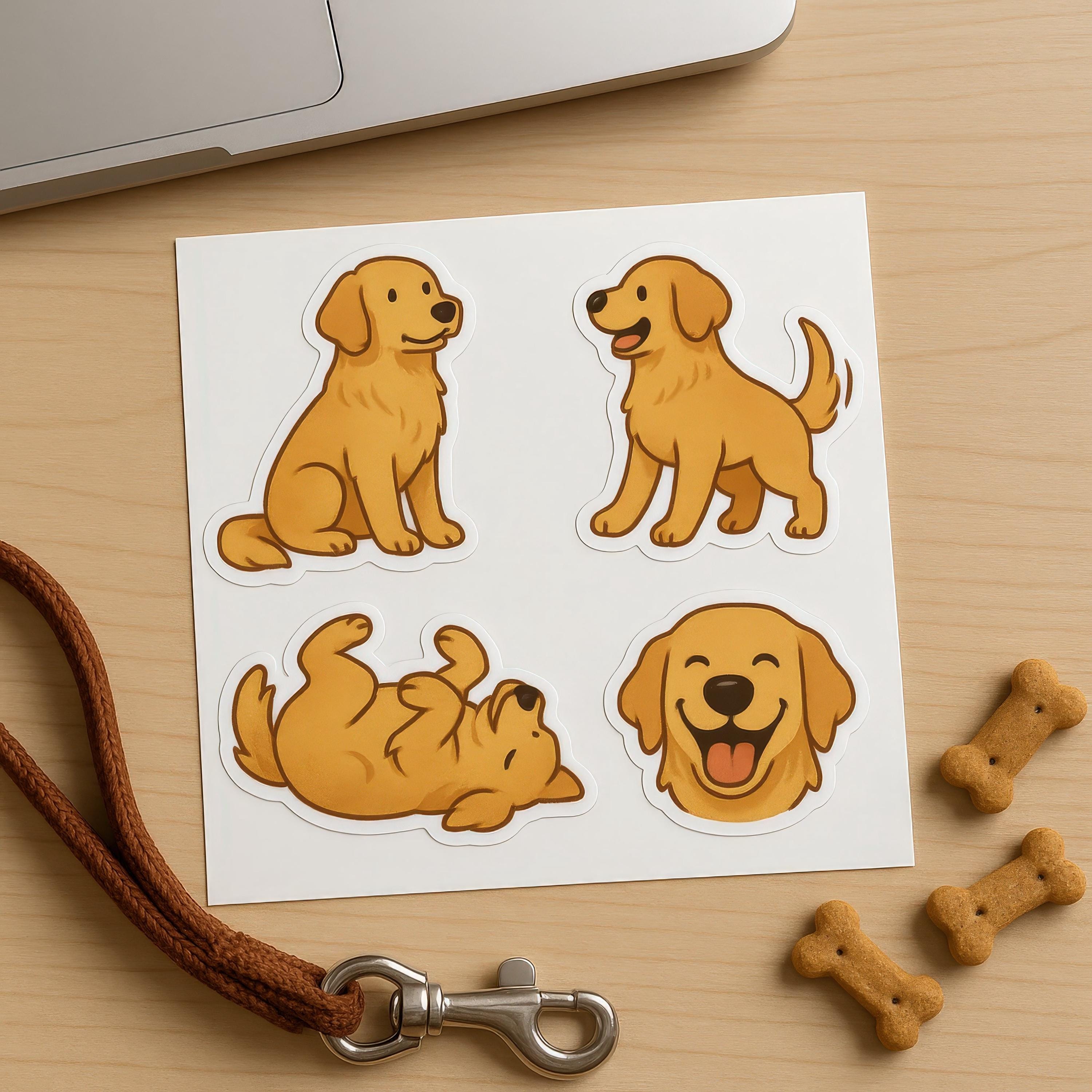 Custom Pet Sticker Sheet from Pet Photo