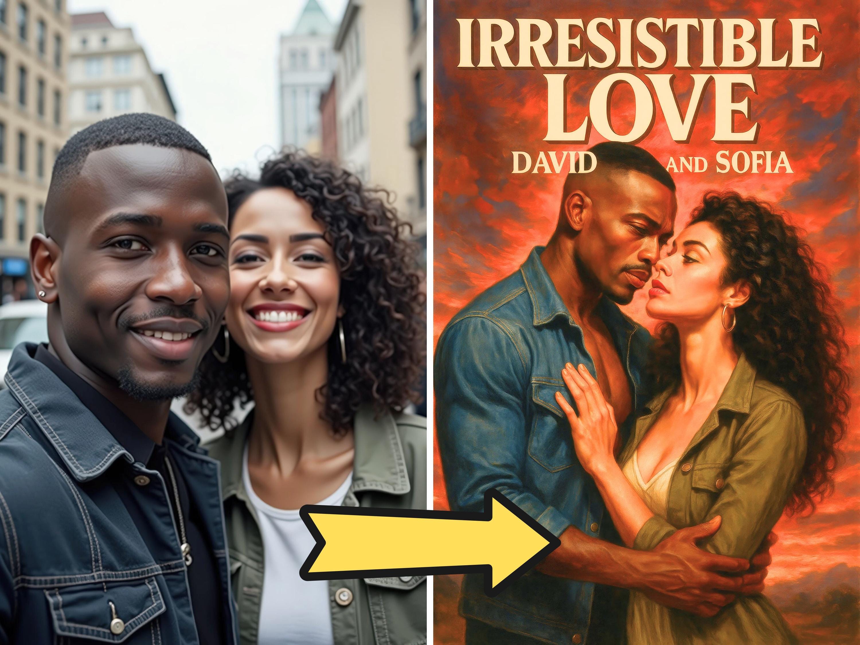 Cheesy Romance Novel Cover