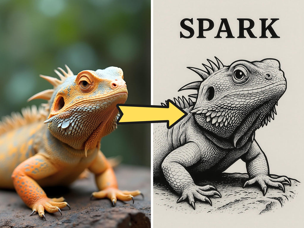 Elegant Black & White Pet Portrait