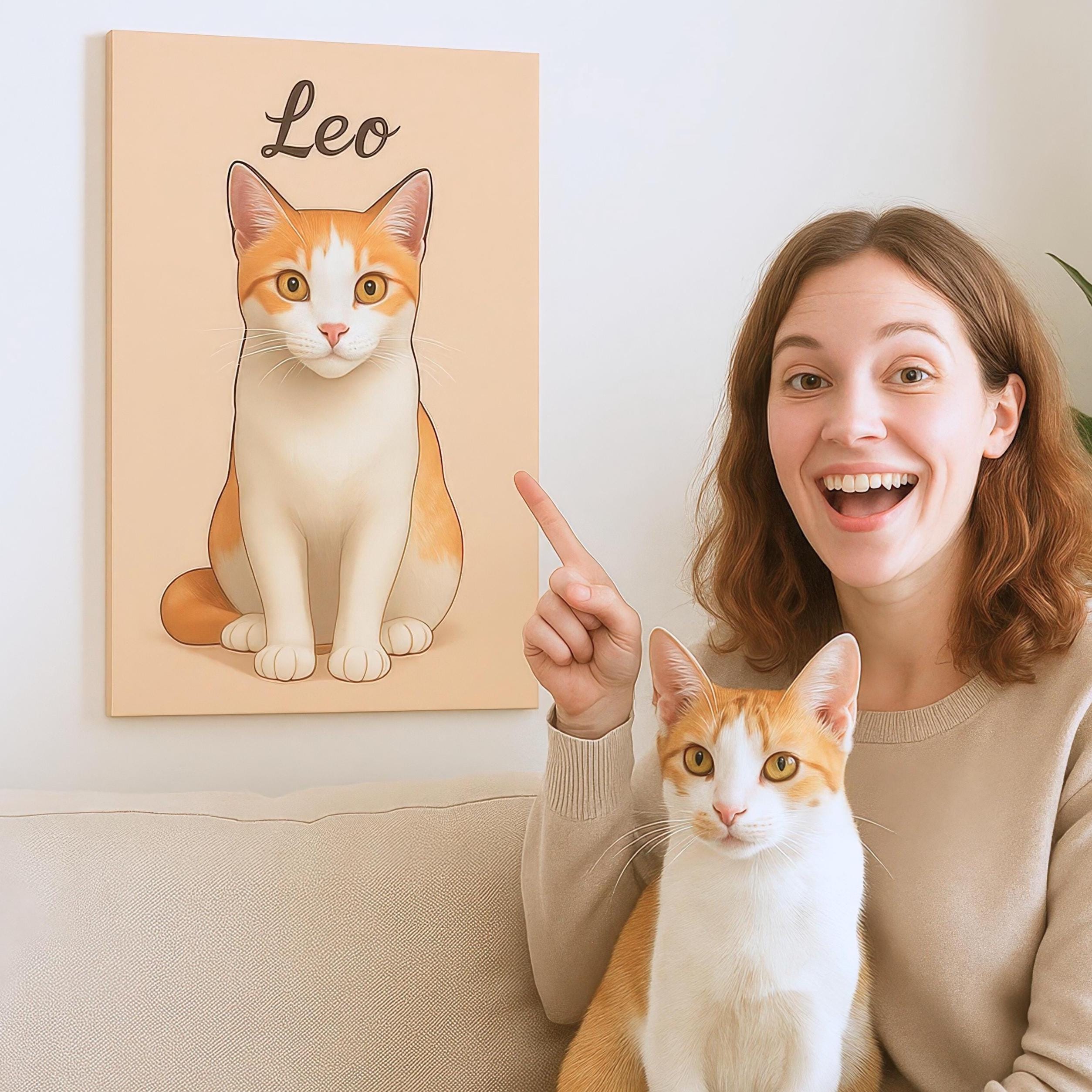 Personalized Colored Pet Portrait