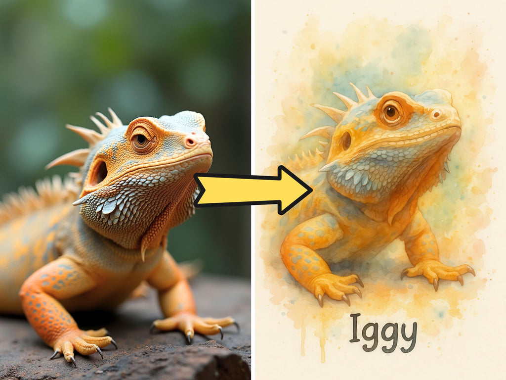 Custom Watercolor Pet Portrait