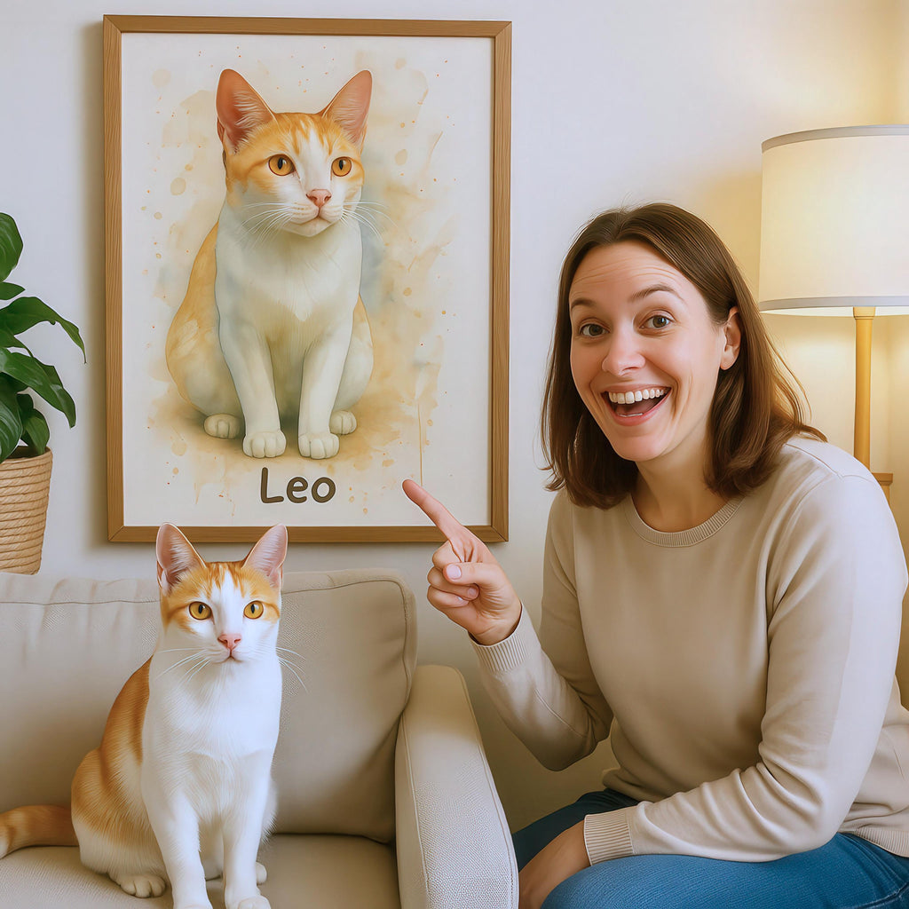 Custom Watercolor Pet Portrait