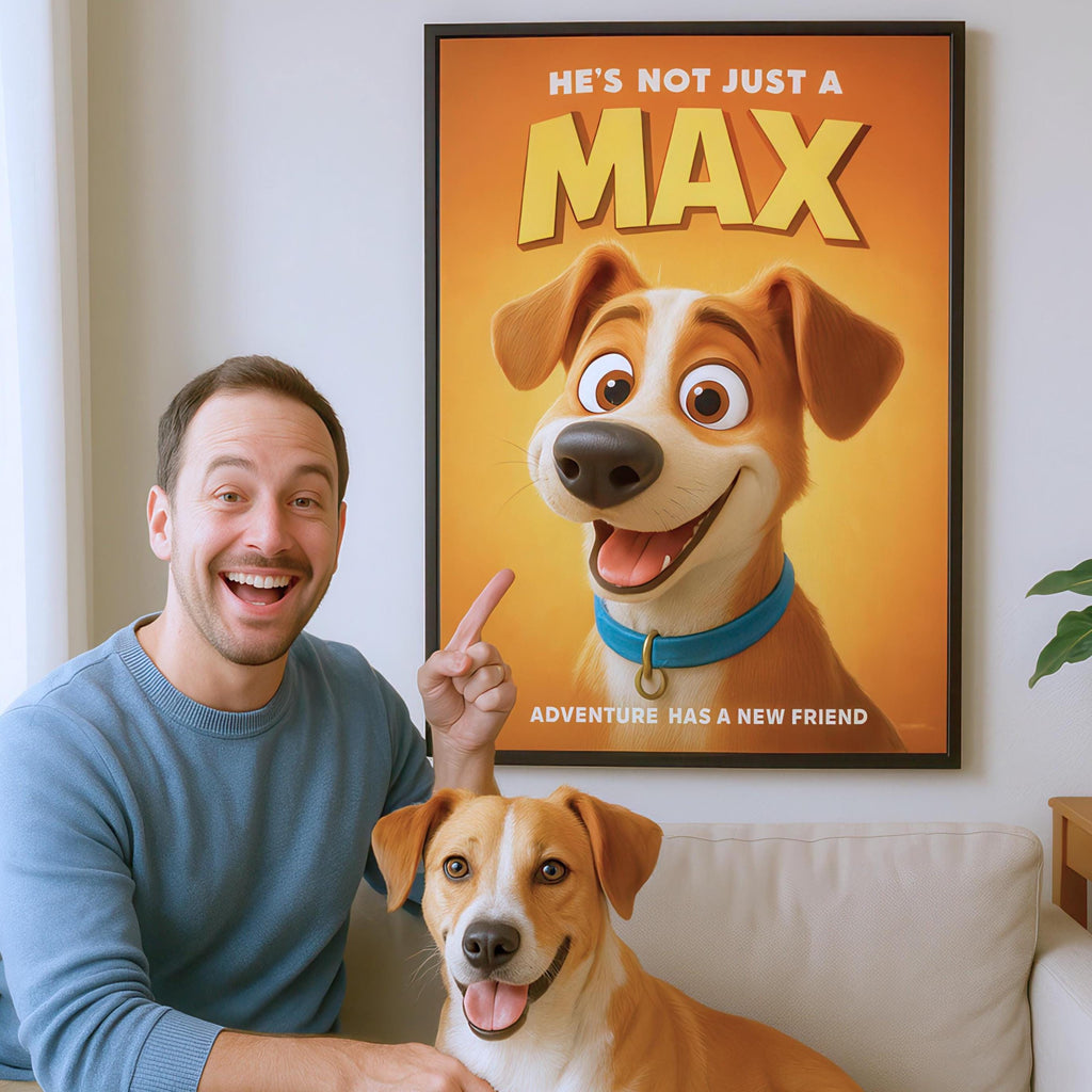 Custom Pet Comic Movie Poster