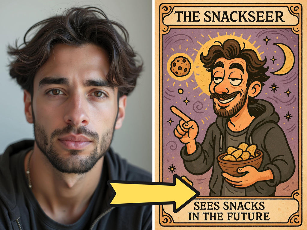 Custom Funny Tarot Card Caricature Portrait