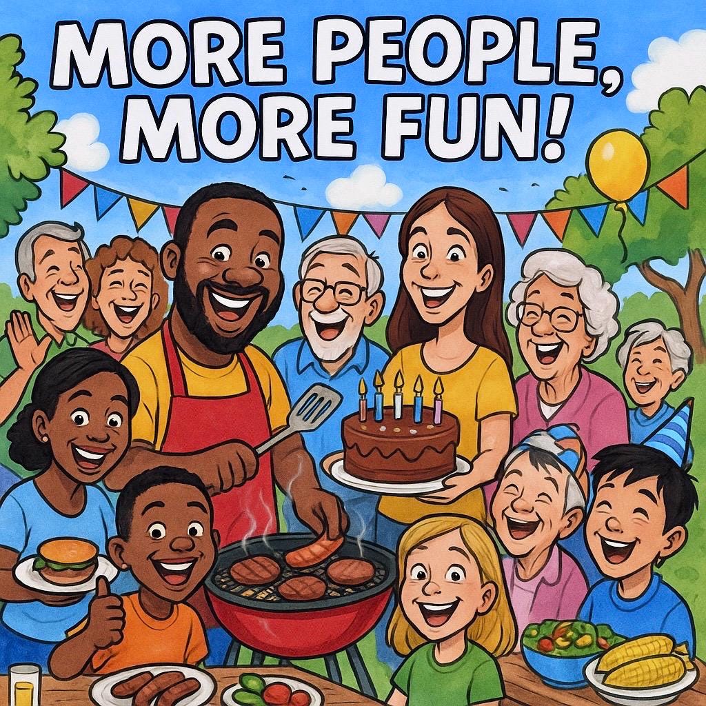 Add-On: Extra People for Group Caricature (5 or More Characters)