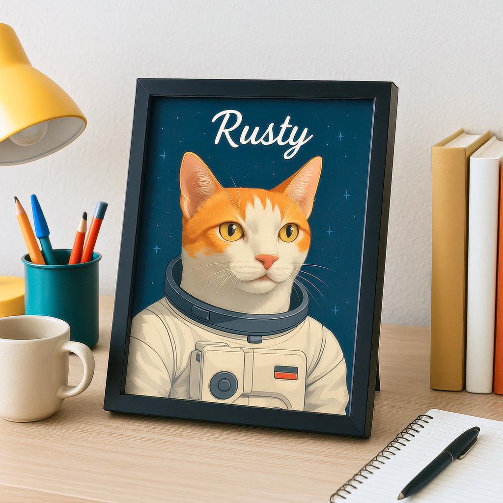 Custom Astronaut Pet Portrait