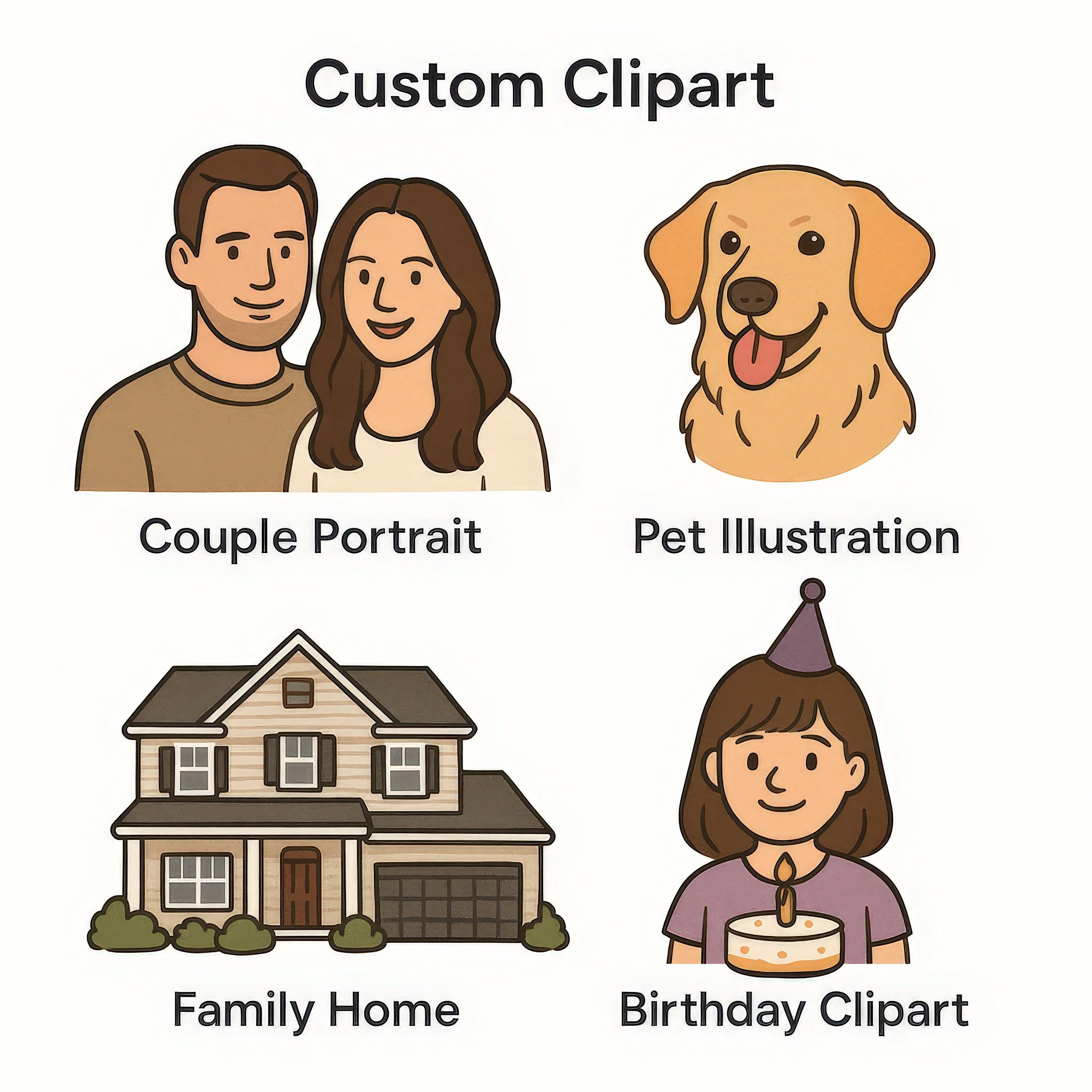 Custom Illustrated Clipart s