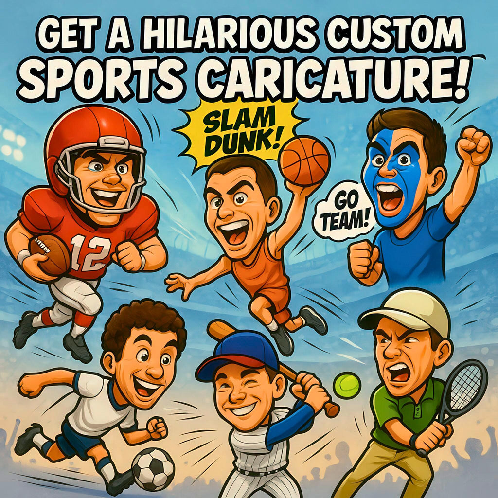 Custom Sports Caricature Portrait