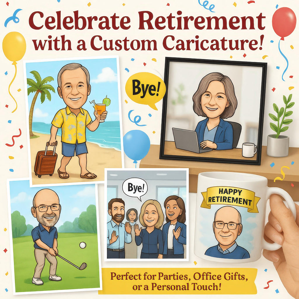Custom Retirement Caricature
