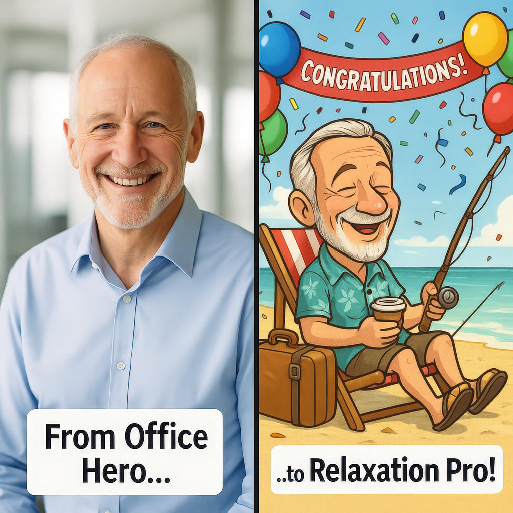 Custom Retirement Caricature