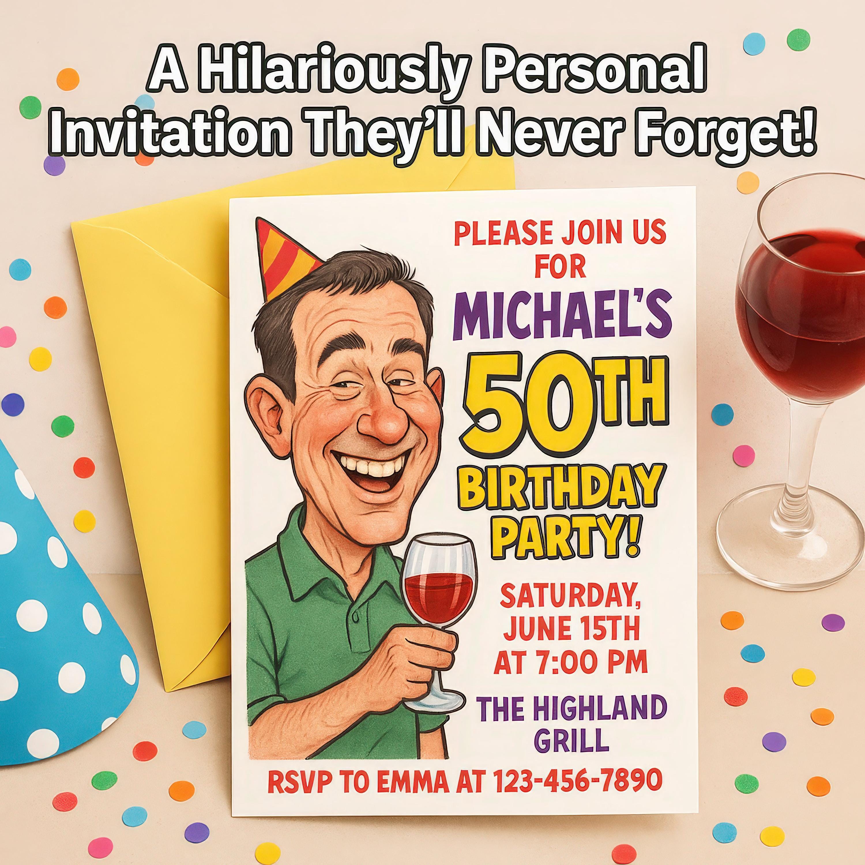 Personalized Caricature Birthday