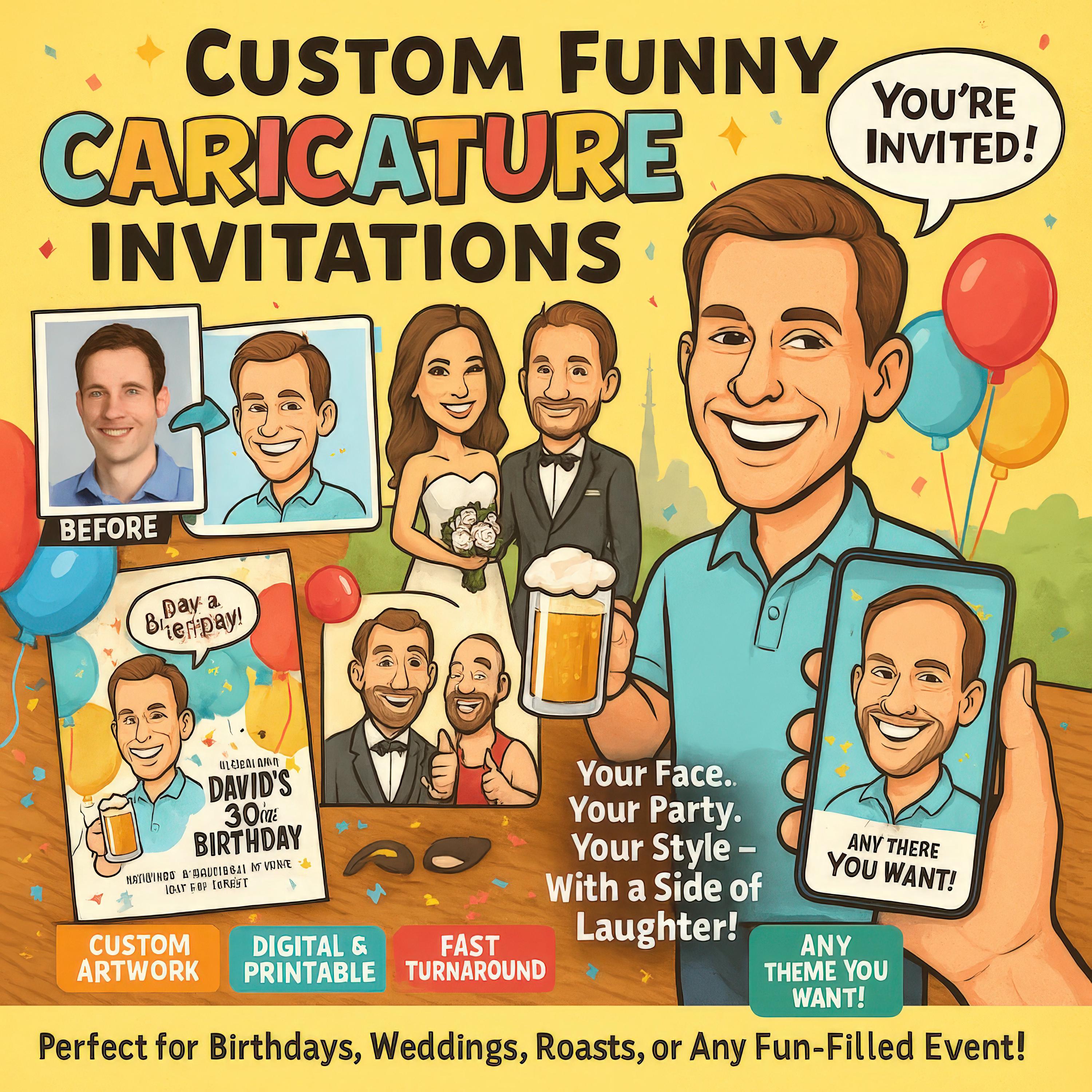 Personalized Caricature Birthday