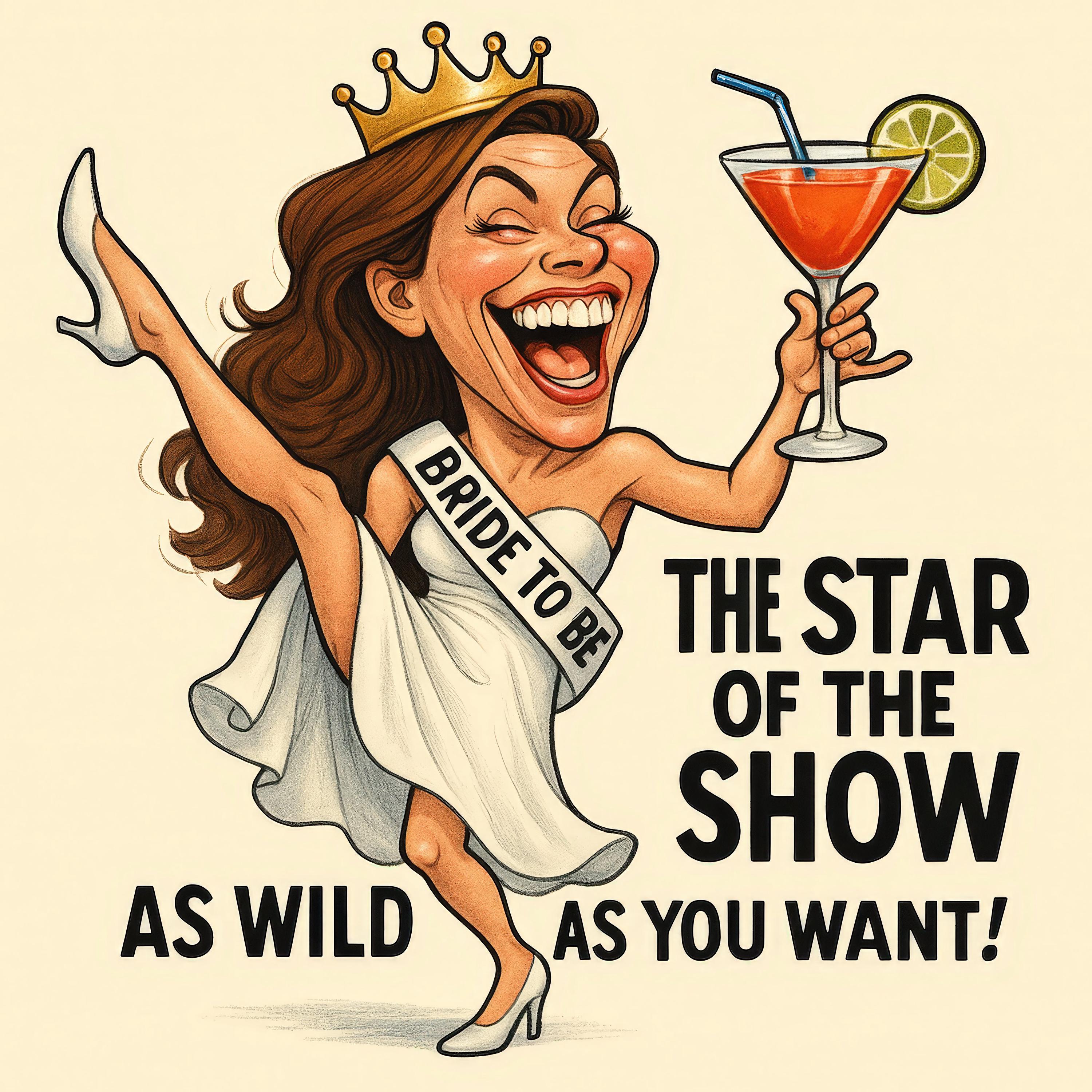 Custom Bachelorette & Bachelor Party Caricature