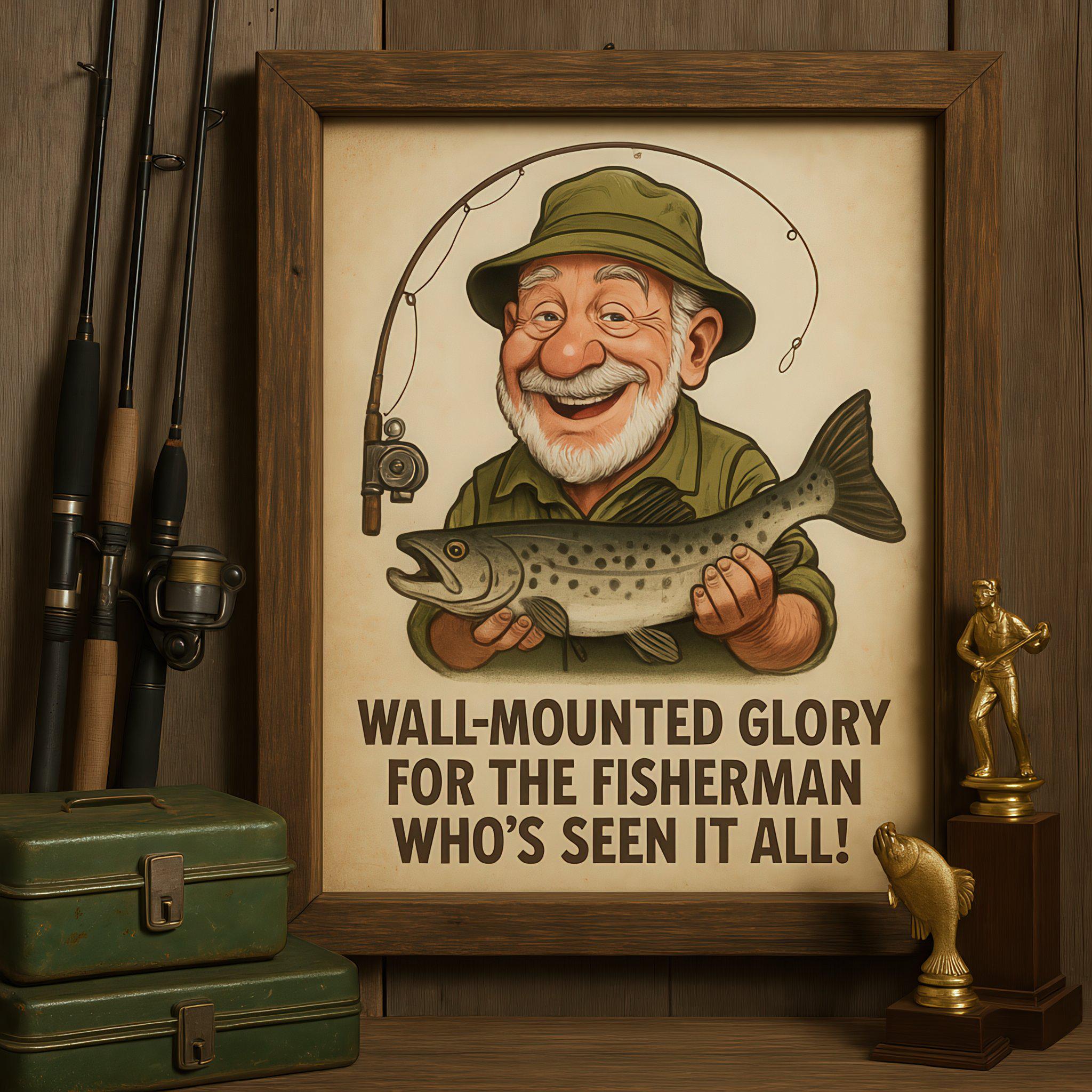 Custom Fisherman Caricature