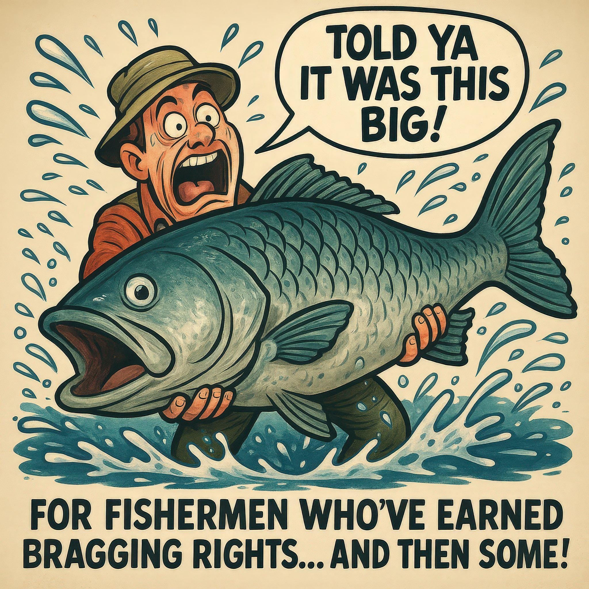 Custom Fisherman Caricature