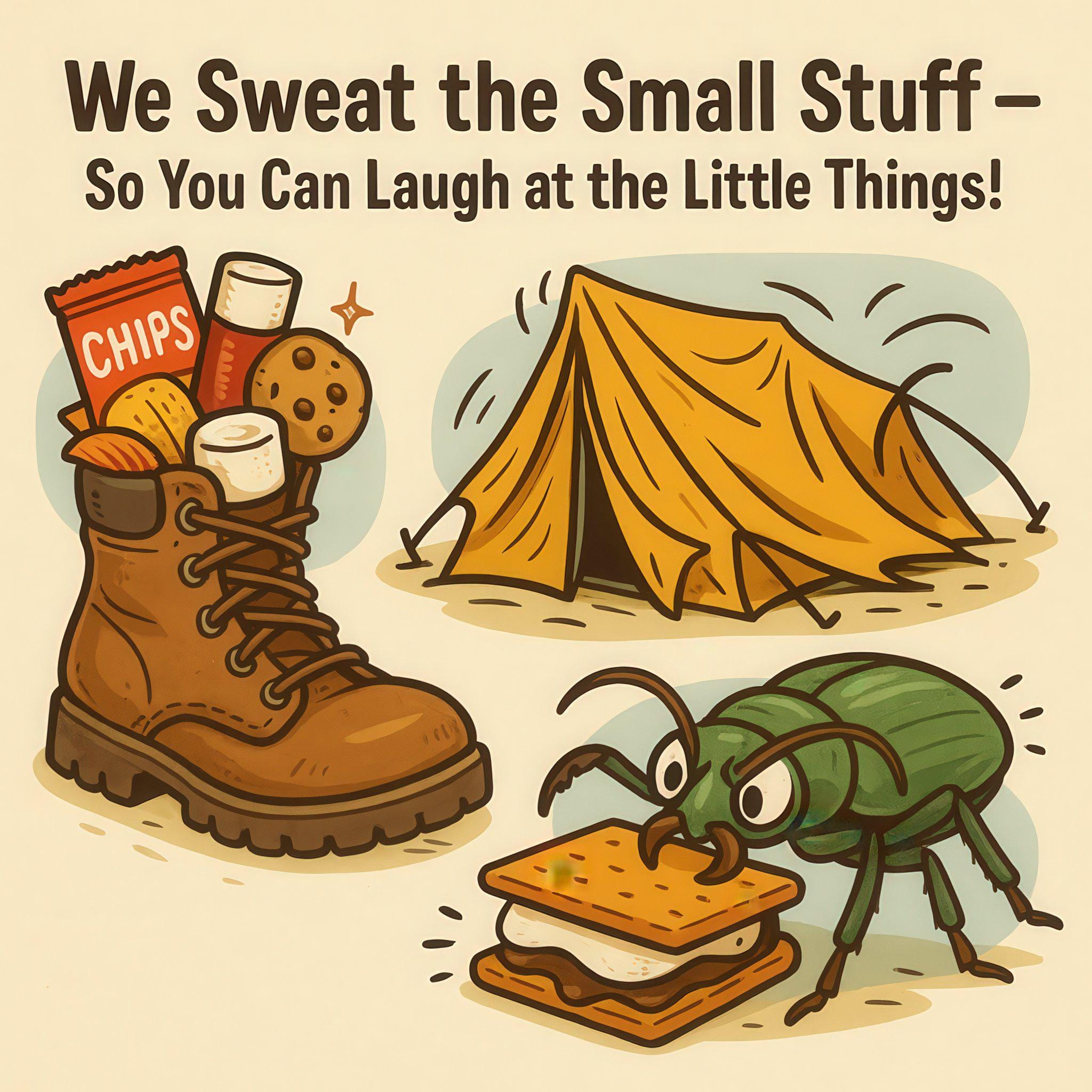 Custom Hiking & Camping Caricature