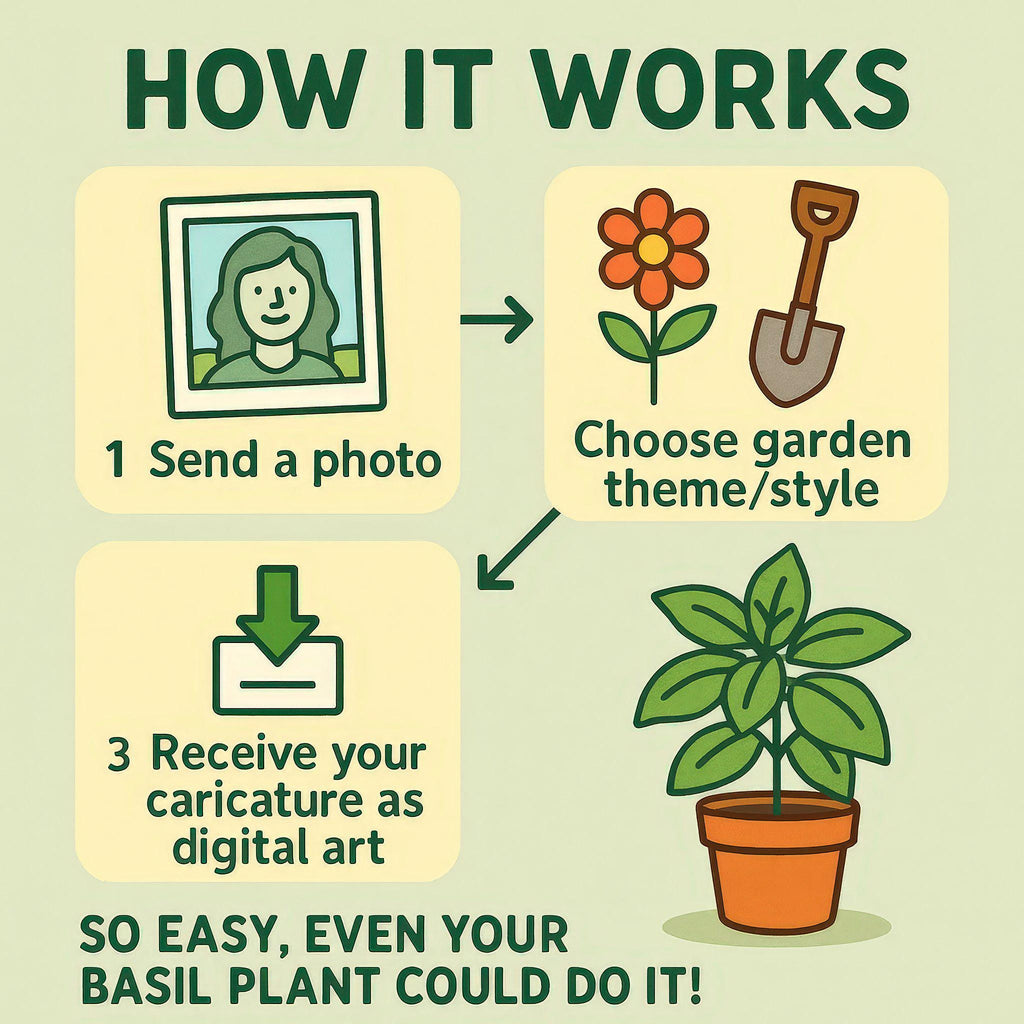 Custom Gardener Caricature