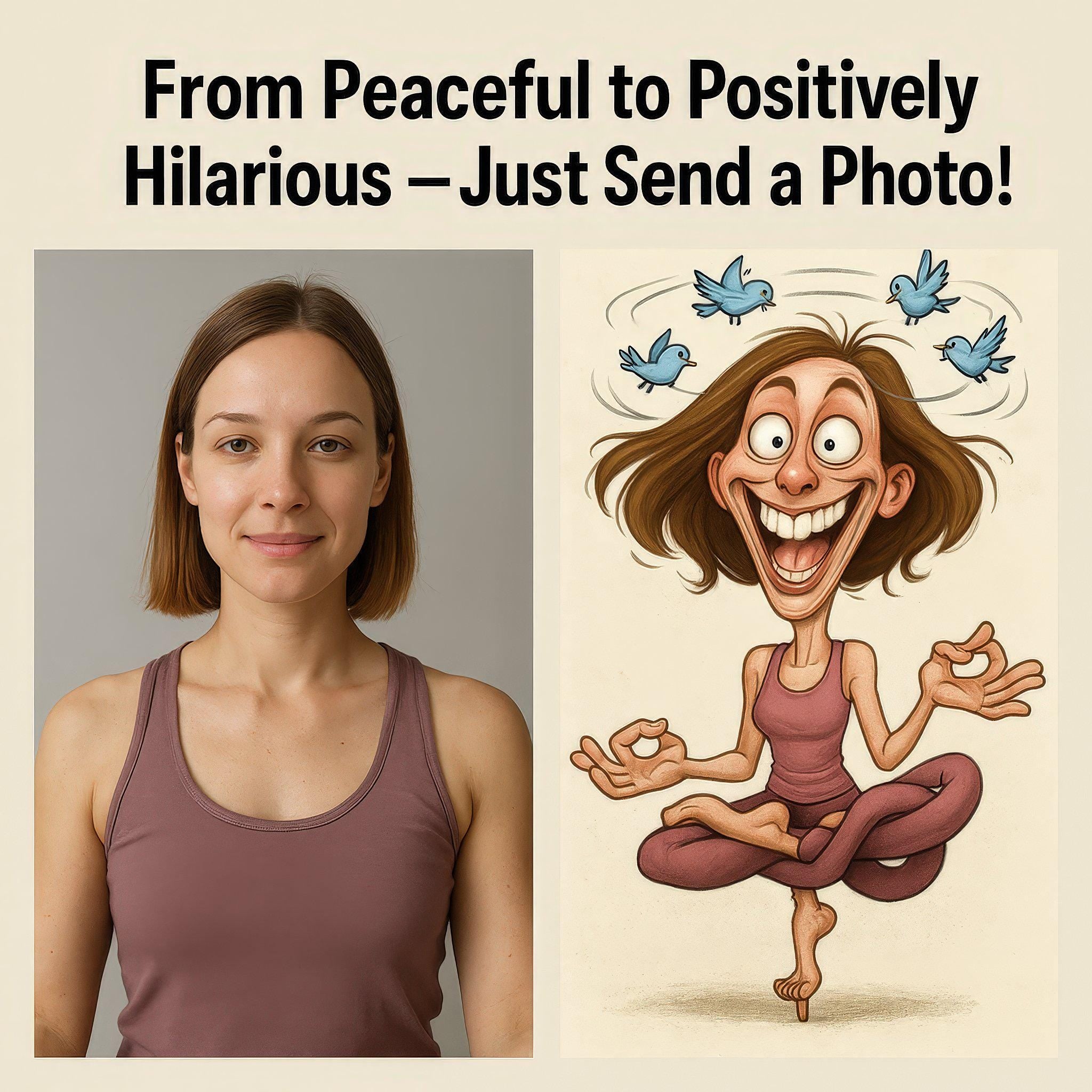 Custom Yoga Caricature