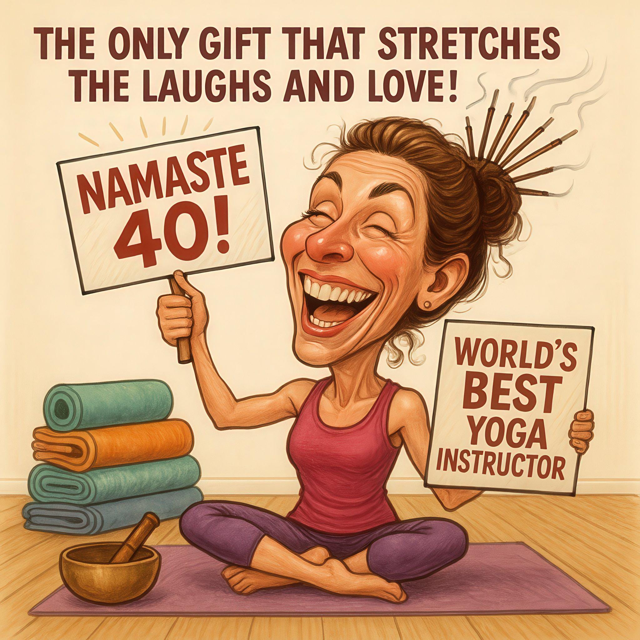 Custom Yoga Caricature