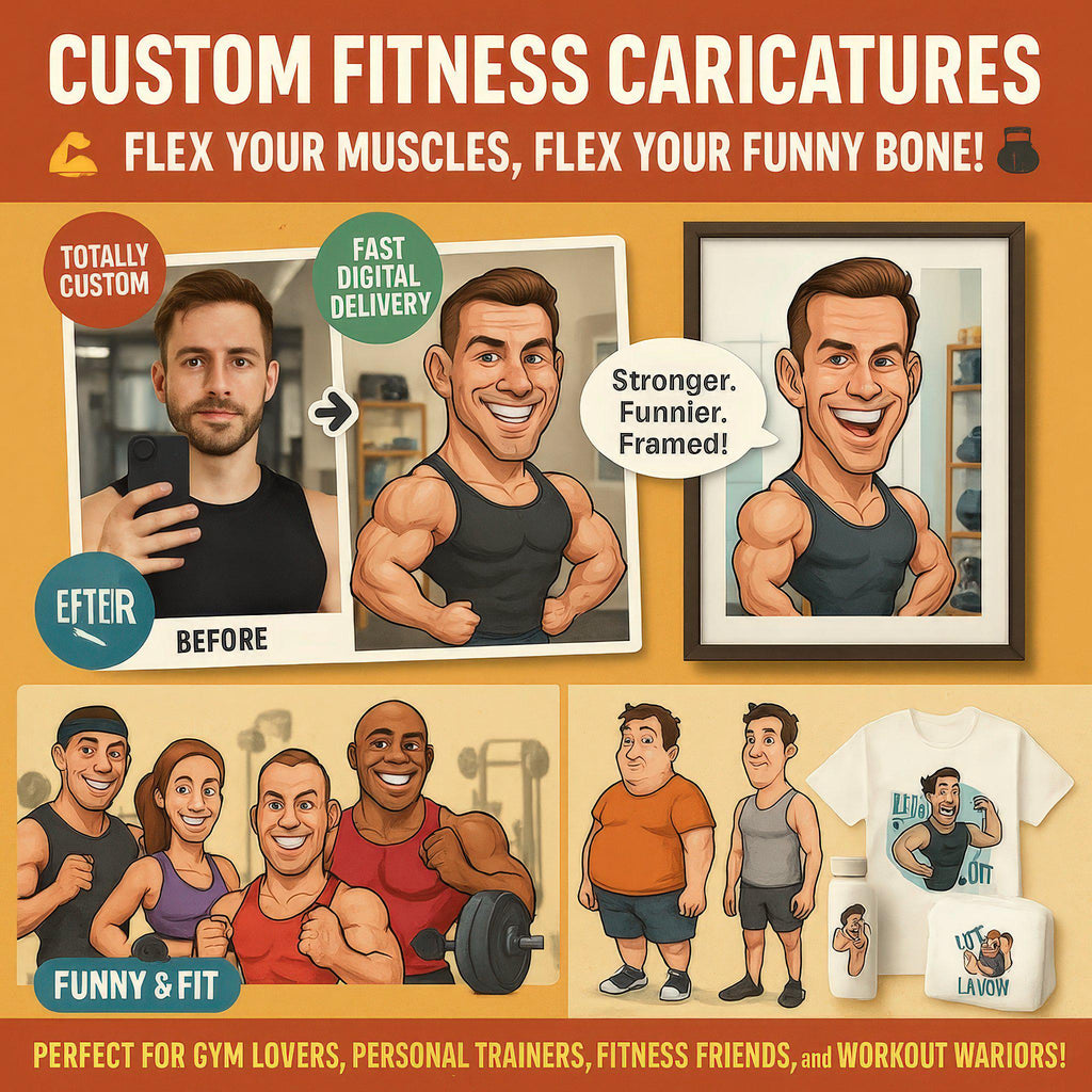 Custom Fitness Caricature